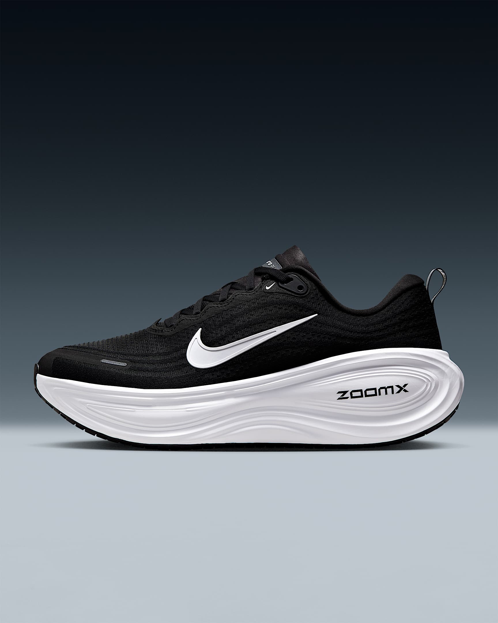 Tenis de correr en pavimento para hombre Nike Vomero Plus - Negro/Gris azulado/Gris oscuro metálico/Blanco
