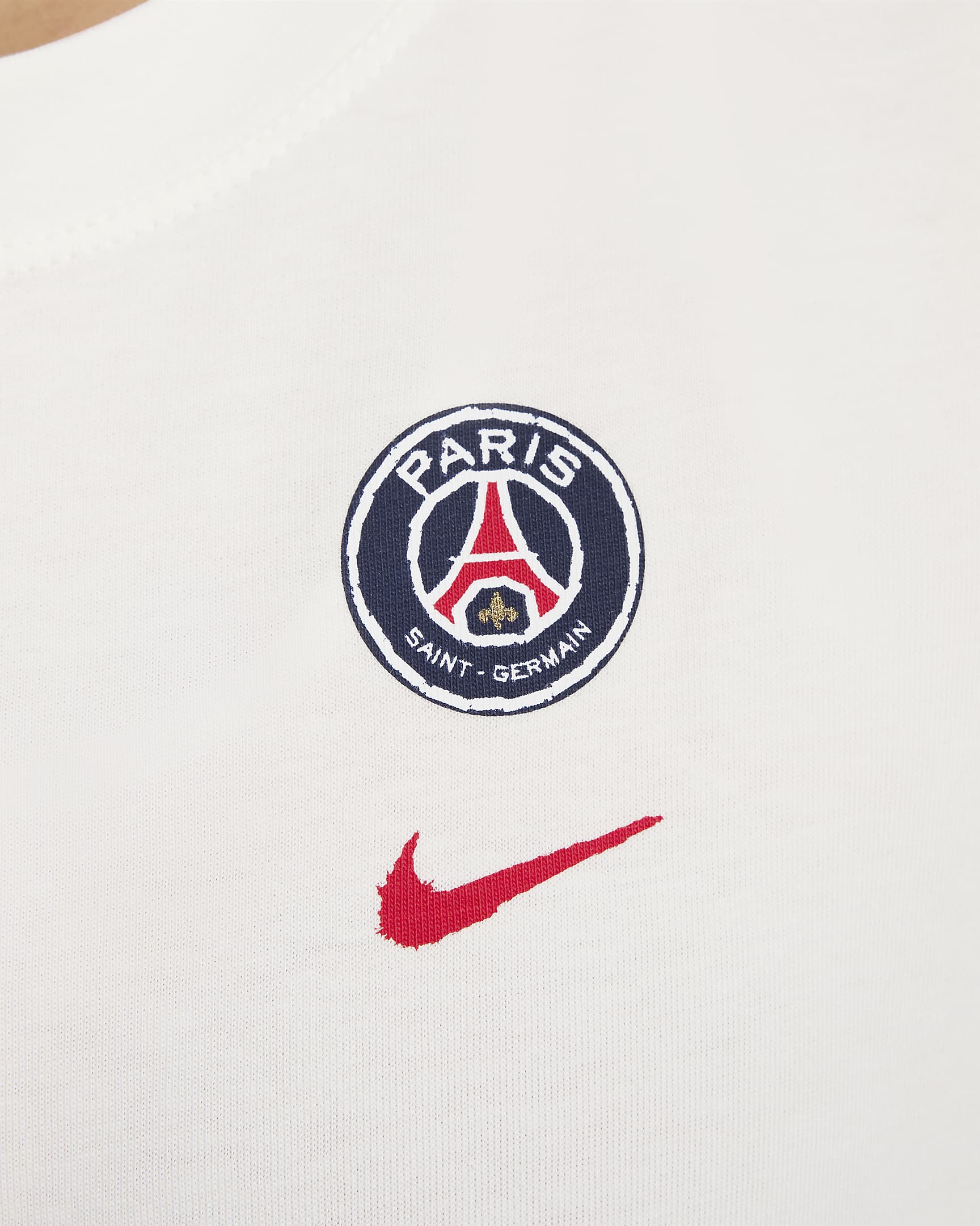 Paris Saint-Germain Supporter Women's Nike Football T-Shirt - Sail