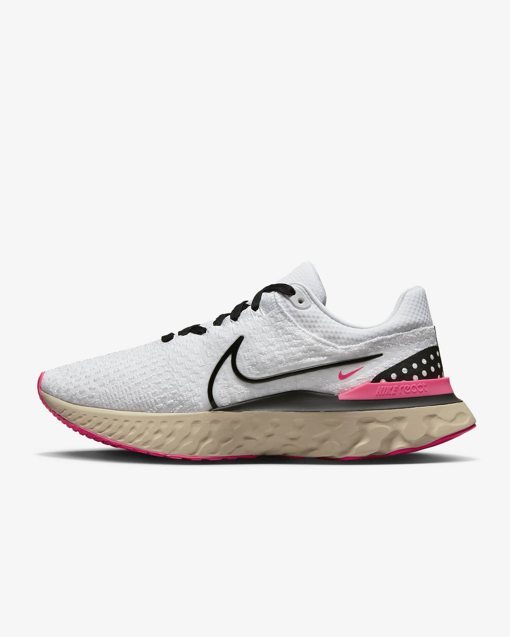 Calzado de running en carretera para hombre Nike React Infinity 3 - Blanco/Blanco perla/Hiperrosa/Negro