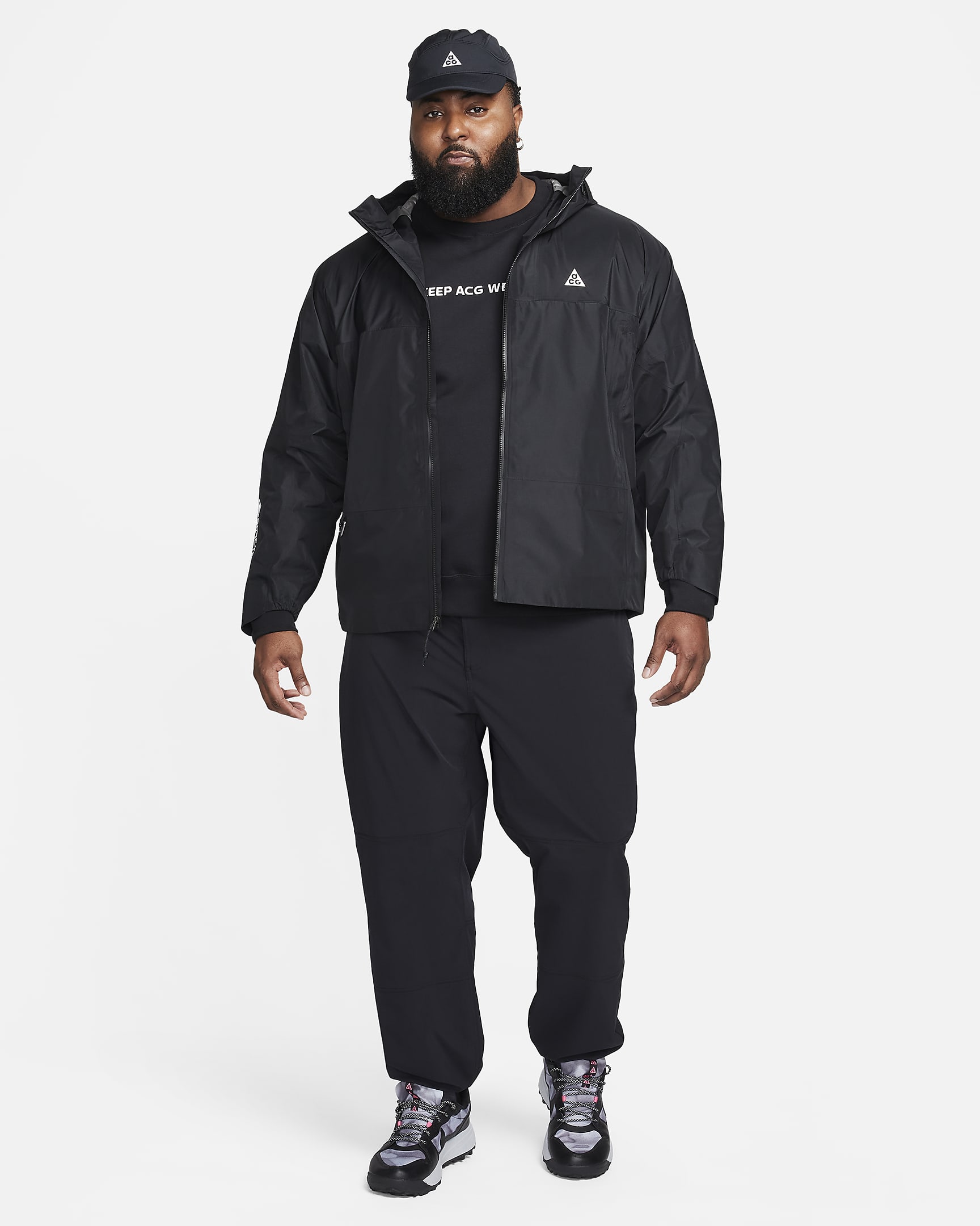 Nike ACG Therma-FIT Fleece Crew - Black/Summit White/Summit White