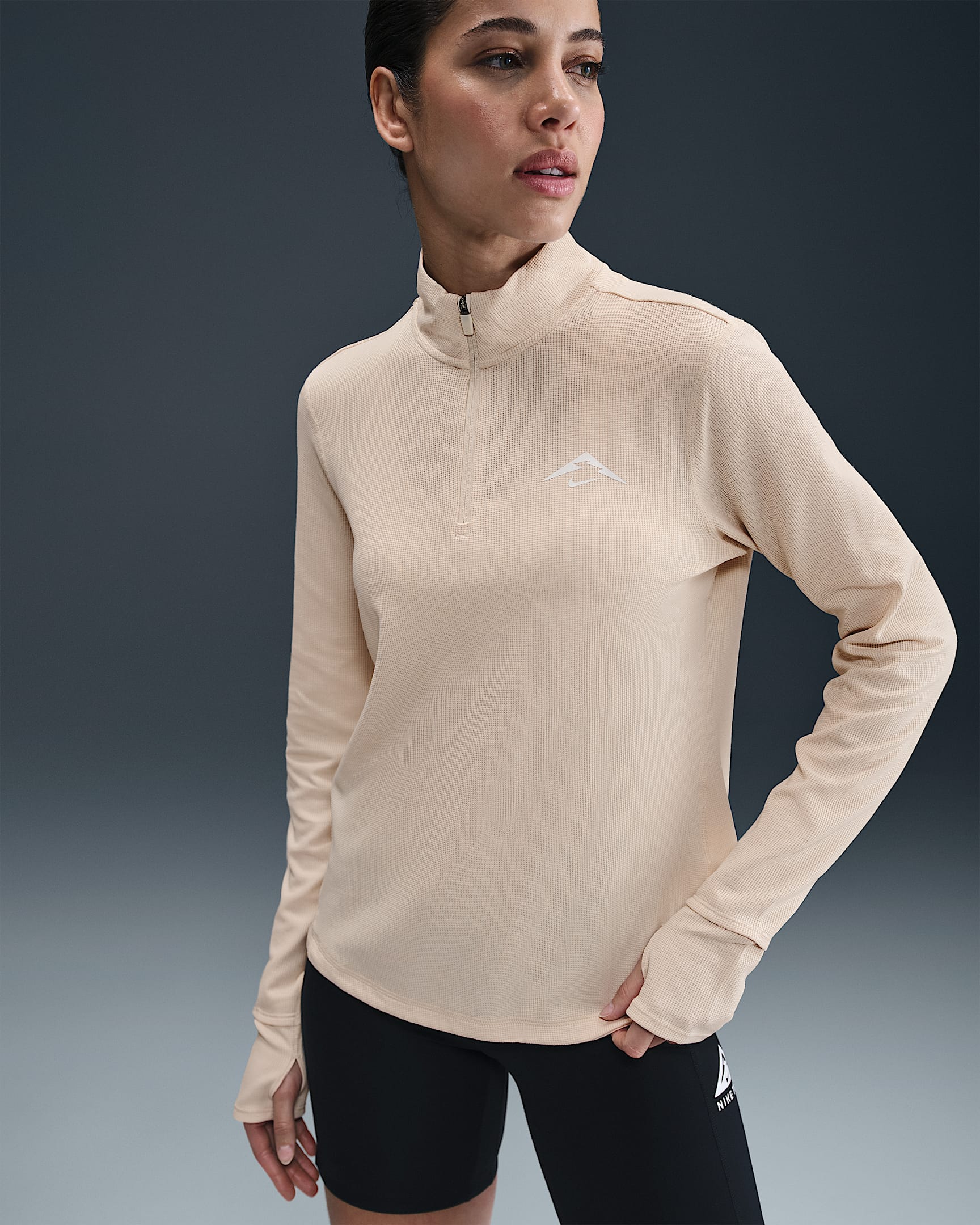 Nike Trail Women's Dri-FIT 1/4-Zip Running Mid-Layer Top - Pearl White/Summit White