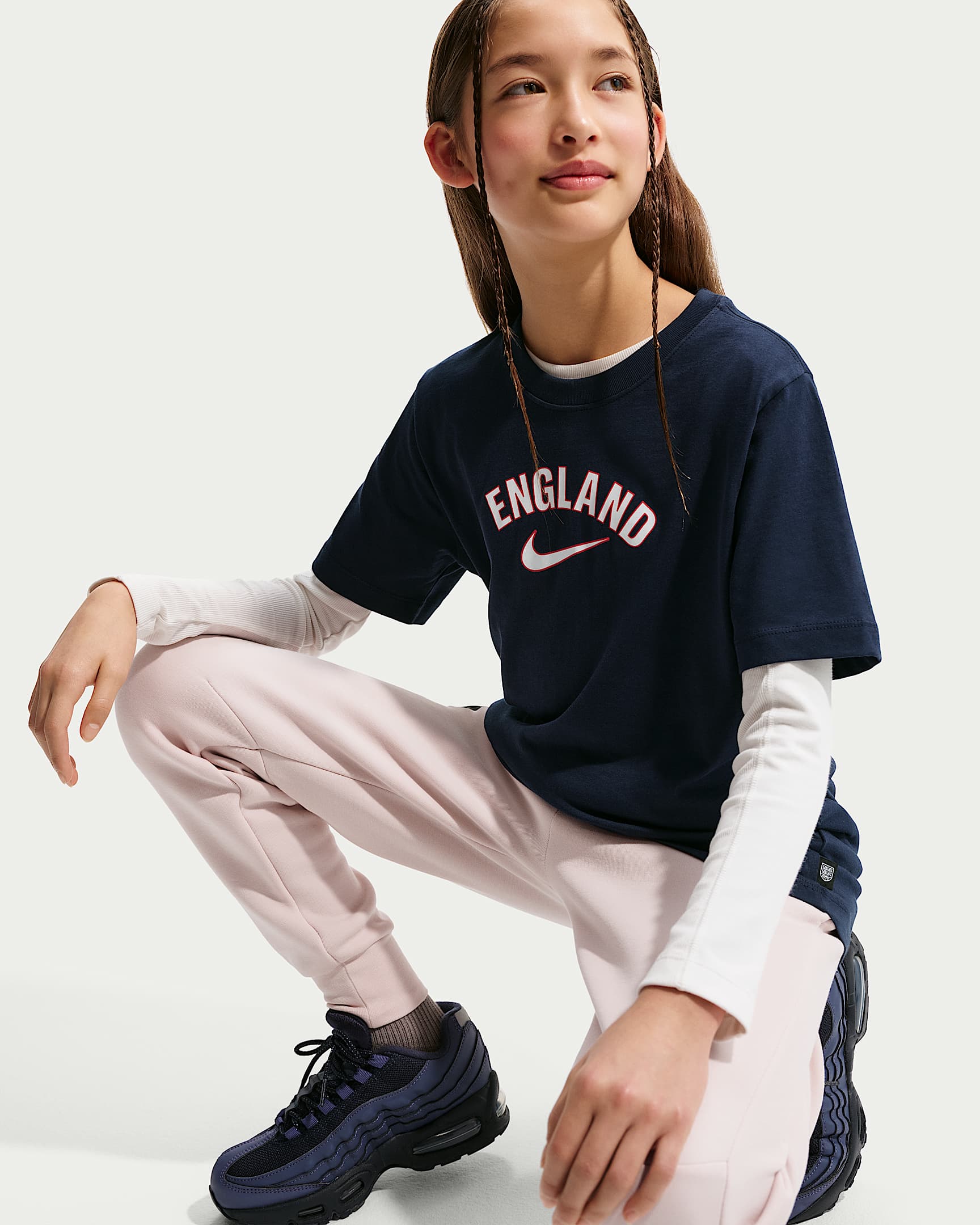 England Nike Fußball-T-Shirt (ältere Kinder) - Obsidian