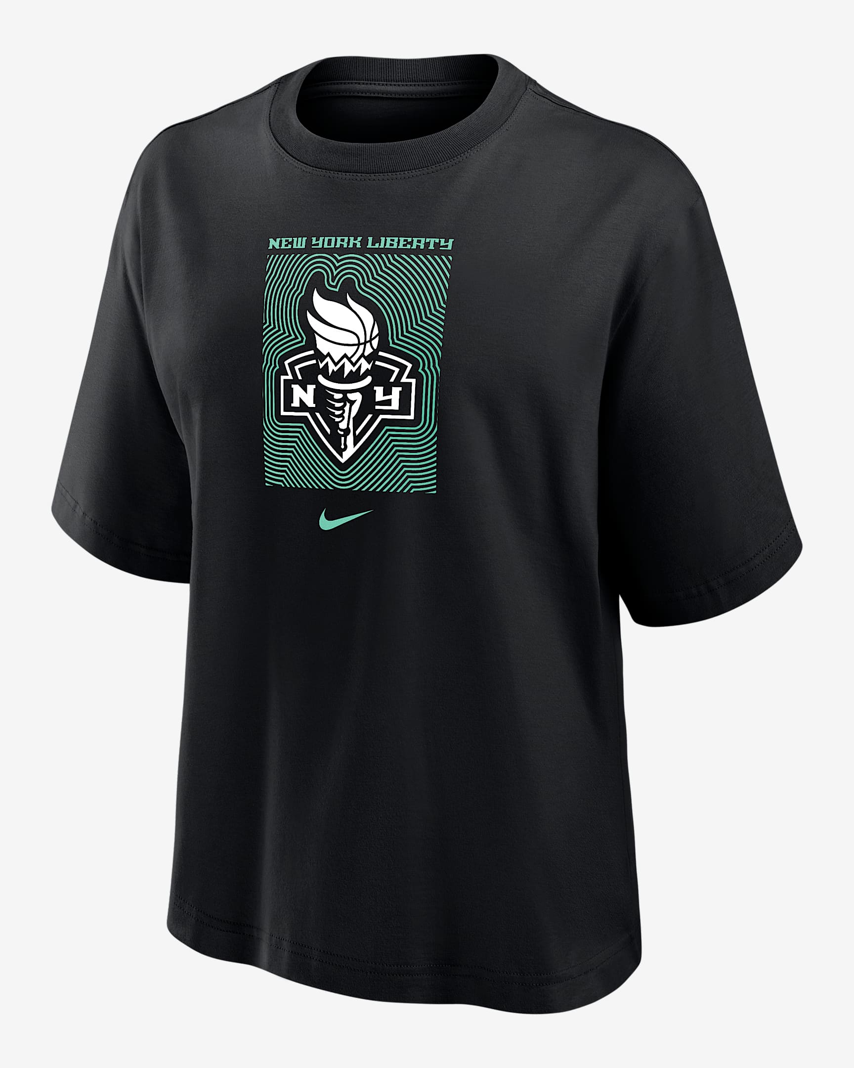 New York Liberty Women's Nike WNBA Boxy T-Shirt - Black