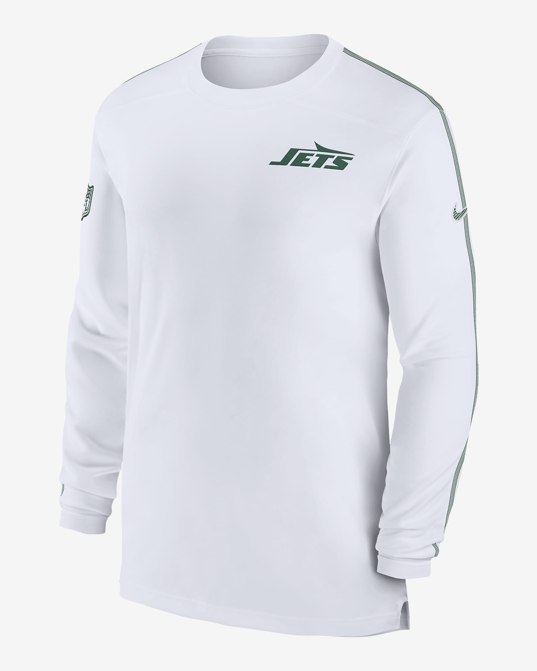 New York Jets Sideline Coach Men's Nike Dri-FIT NFL Long-Sleeve Top ...