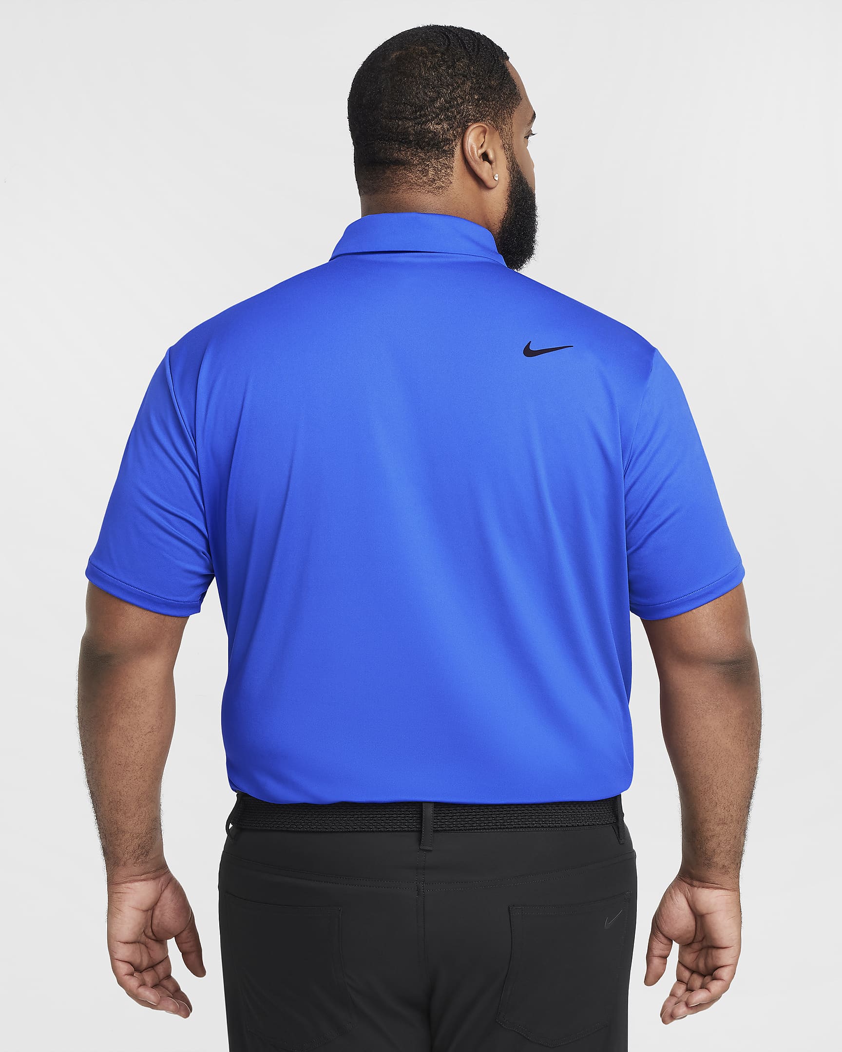 Nike Dri-FIT Tour Men's Solid Golf Polo - Hyper Royal/Black