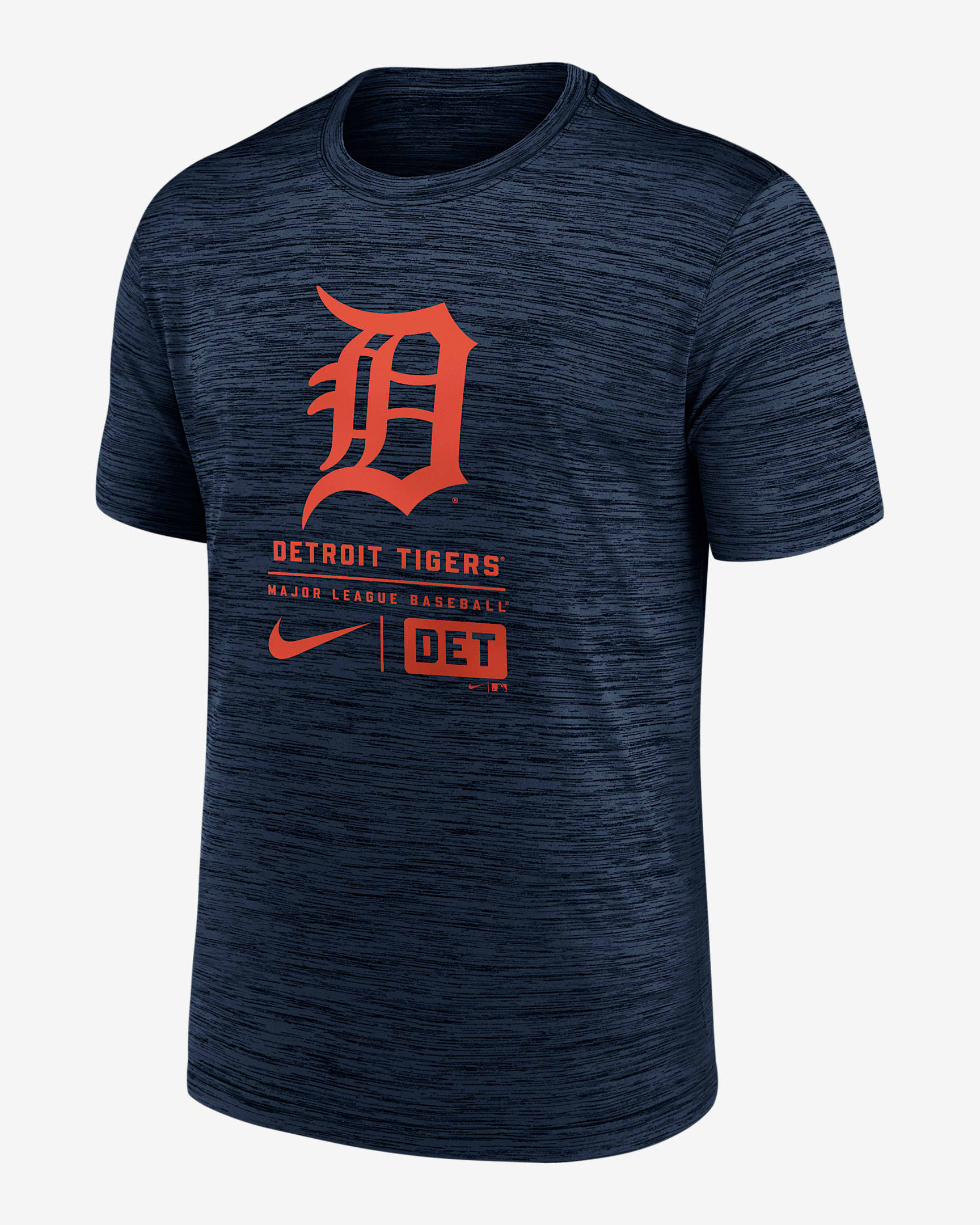 Detroit Tigers Large Logo Velocity Men's Nike MLB TShirt.