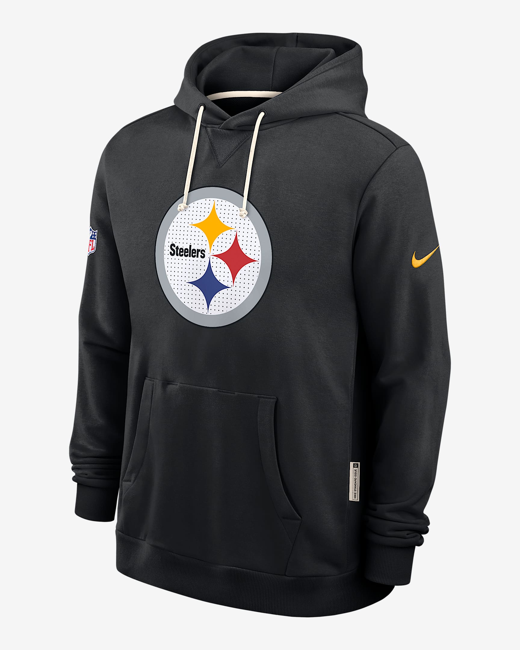 Sudadera con gorro sin cierre Nike Dri-FIT de la NFL para hombre Pittsburgh Steelers Initial Home Sideline - Negro
