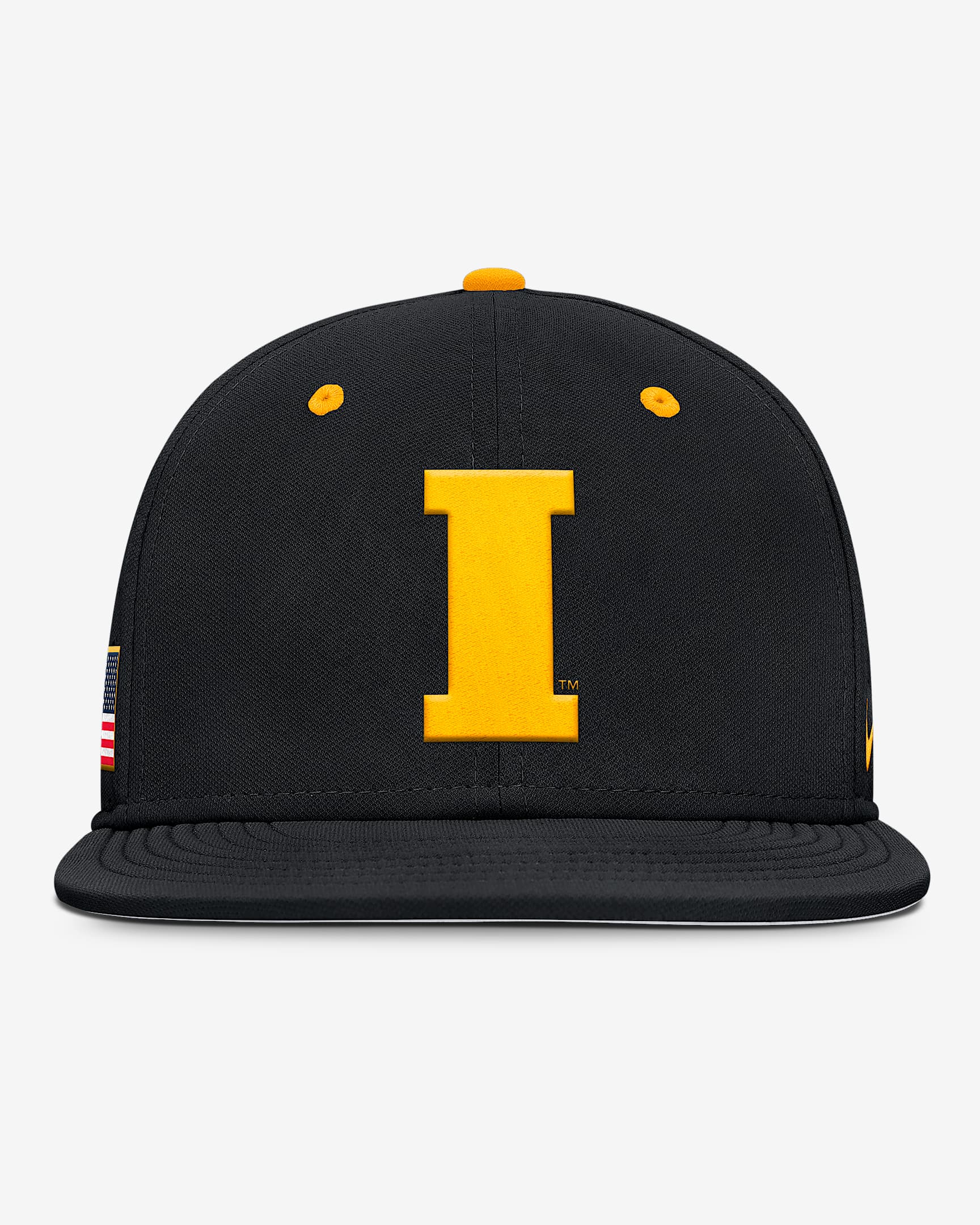 Iowa Hawkeyes Dugout True Men’s Nike Dri-FIT College Fitted Hat - Black