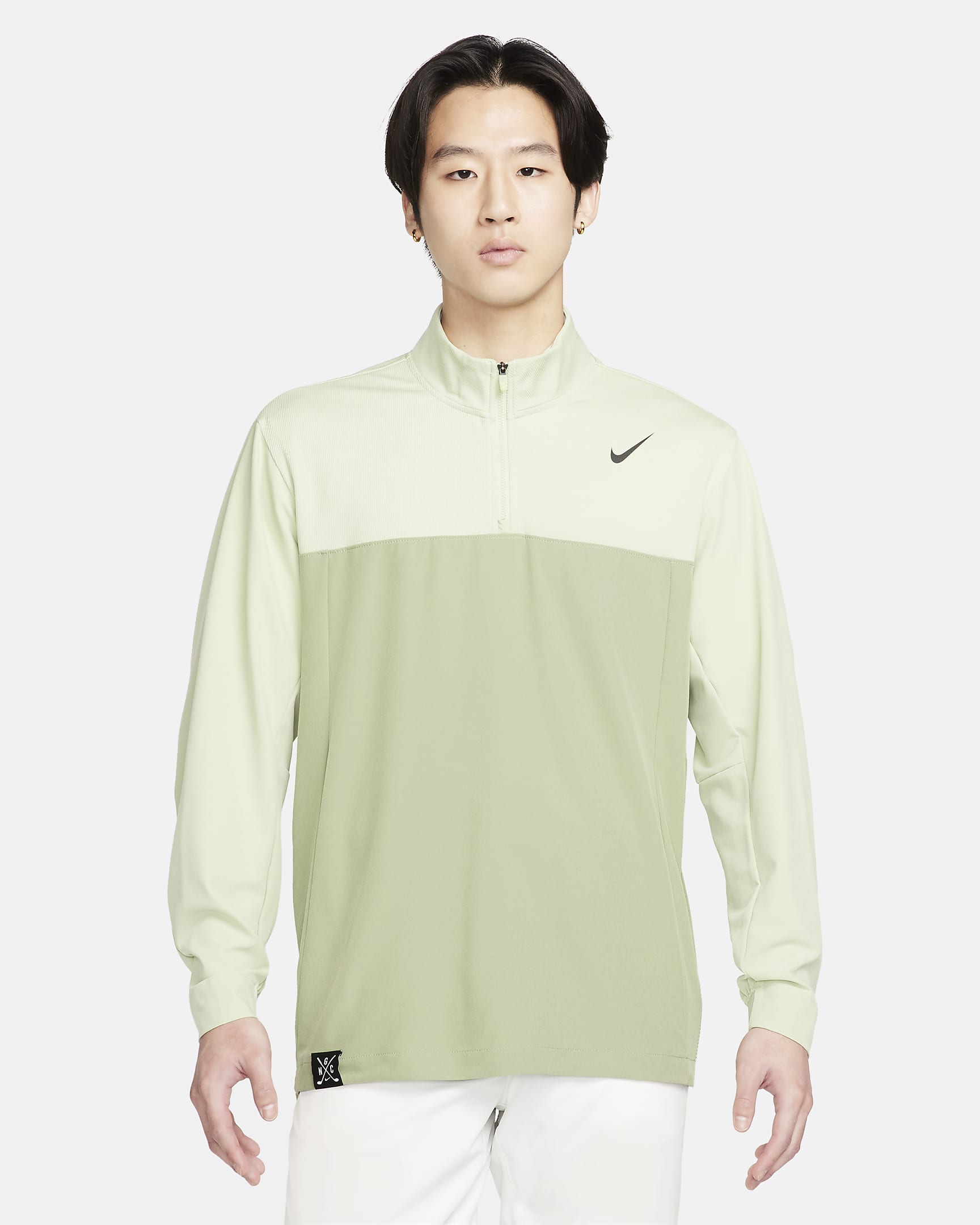 Nike Golf Club Men's Dri-FIT Golf Jacket - Oil Green/Honeydew/Black