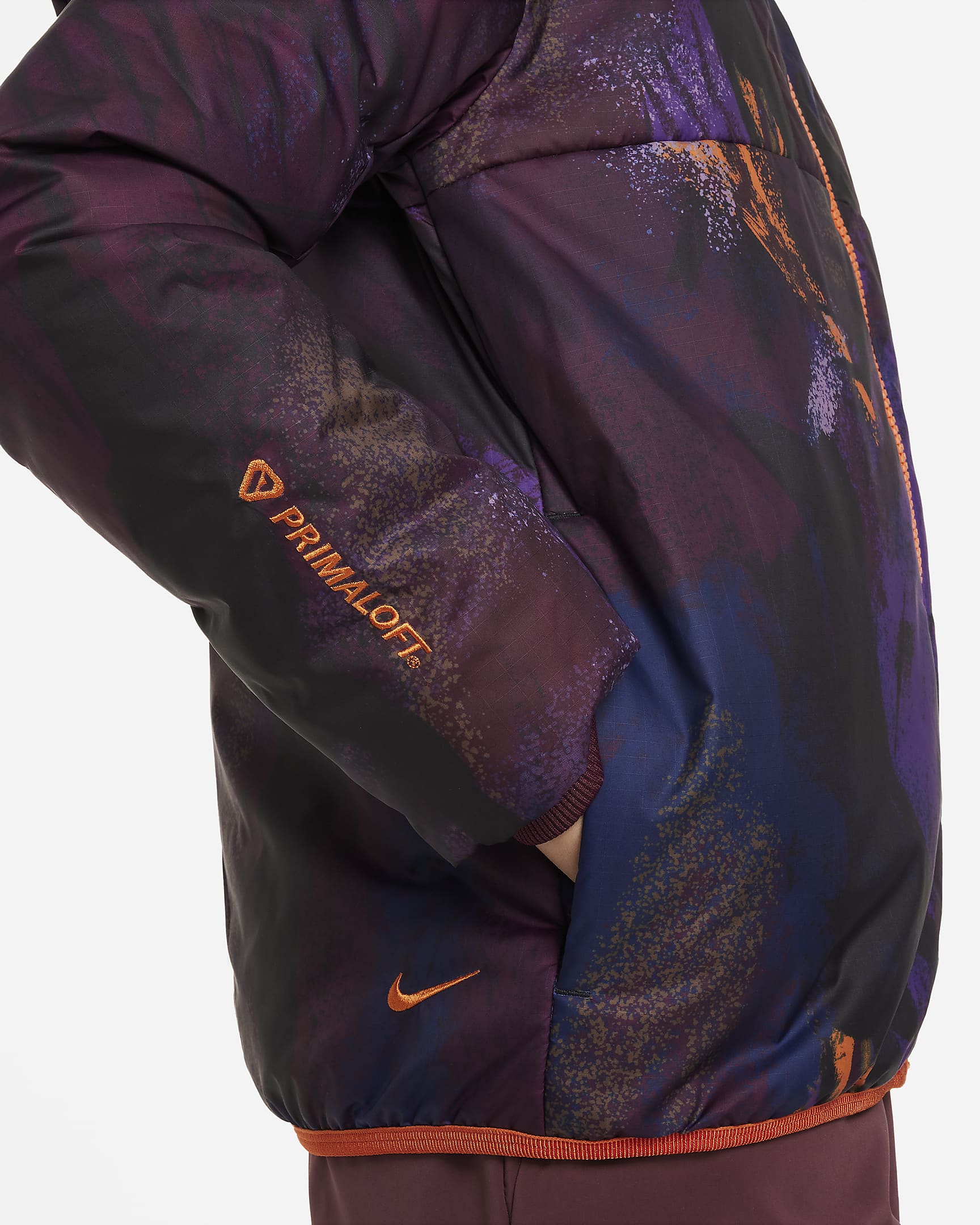 Nike ACG Storm-FIT "Rope De Dope" Big Kids' Loose Jacket - Purple Cosmos/Purple Ink/Campfire Orange