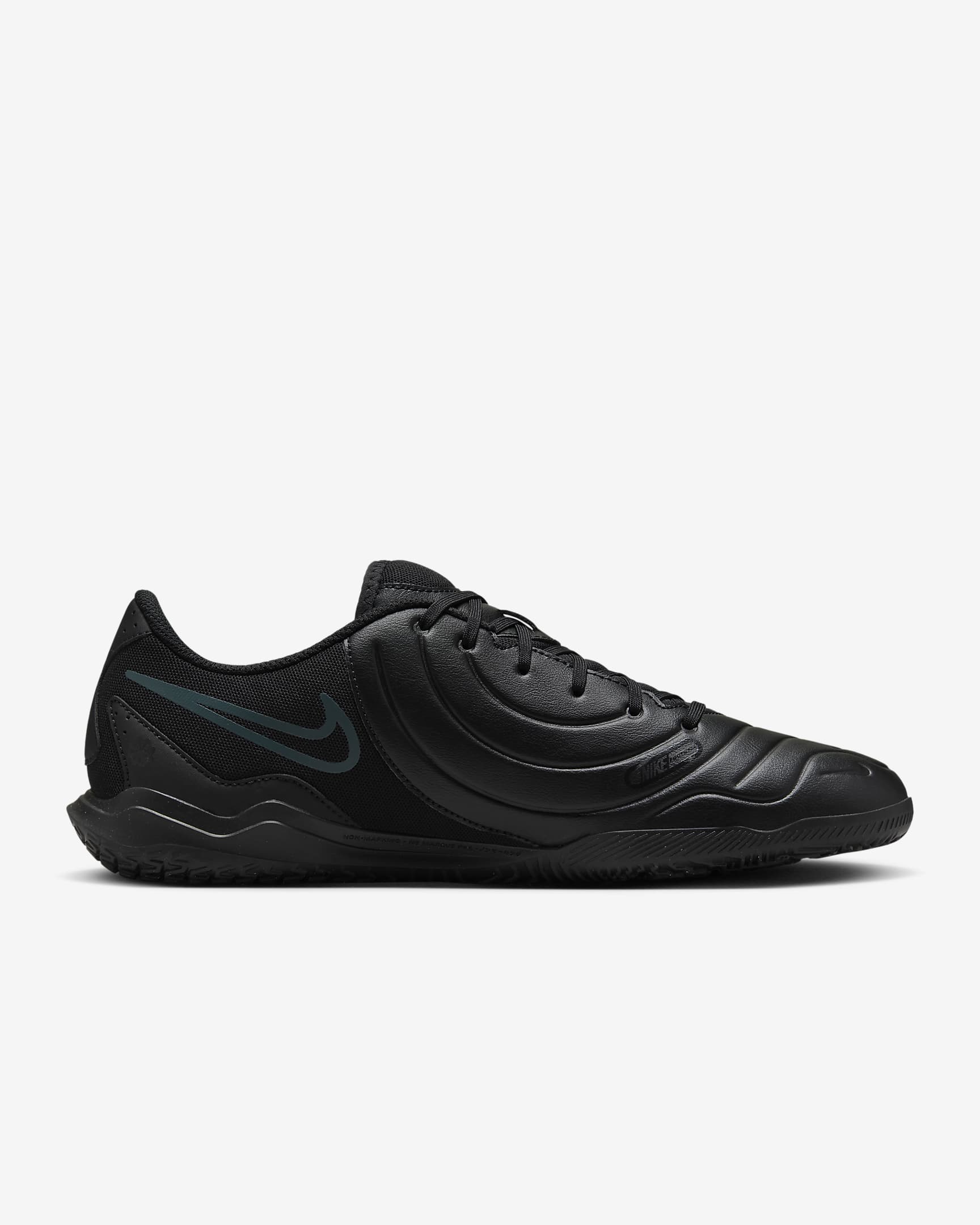 Nike Tiempo Legend 10 Club Indoor Court Low-Top Football Shoes - Black/Deep Jungle/Black