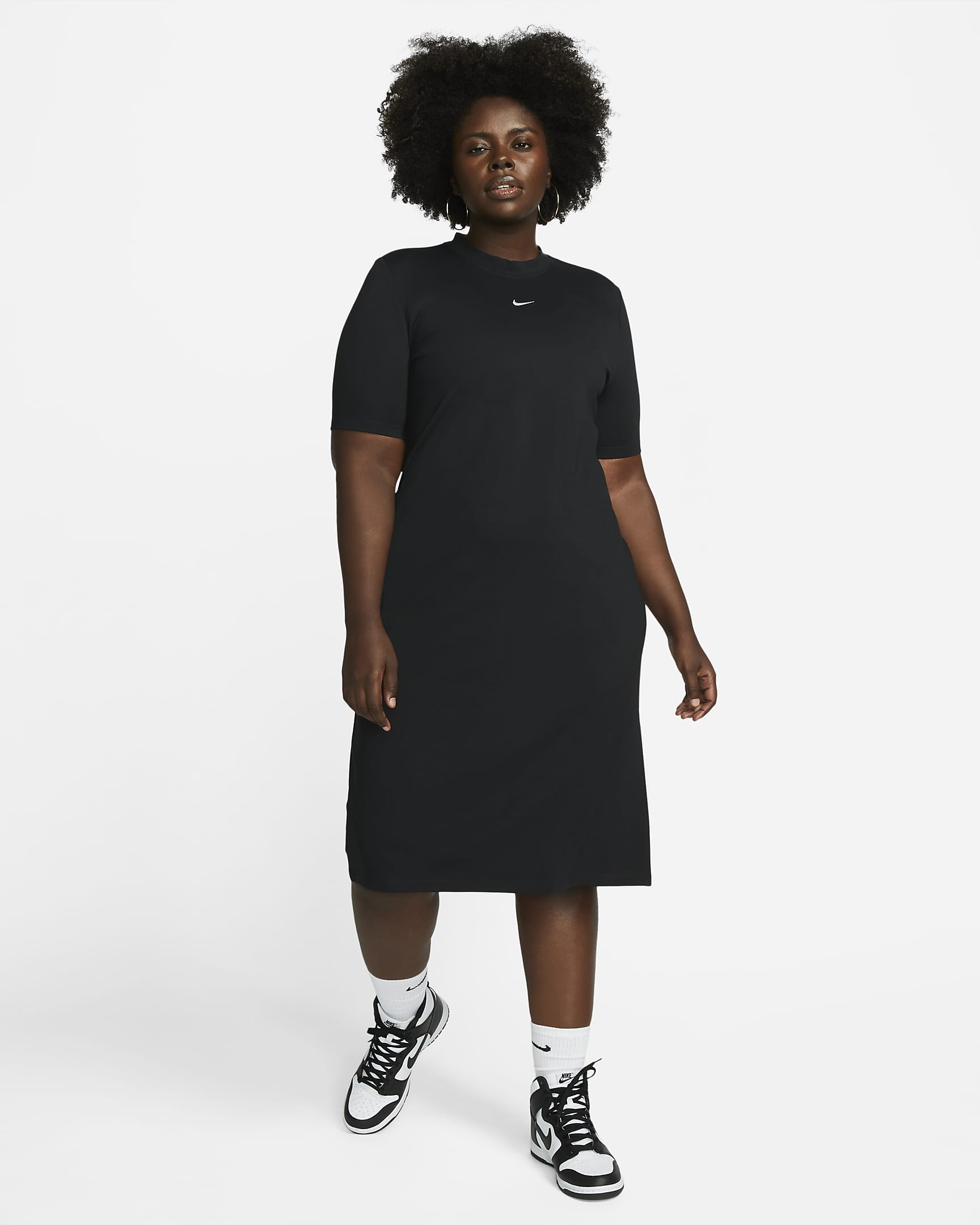 Nike Sportswear Essential Women's Midi Dress (Plus Size). Nike BG