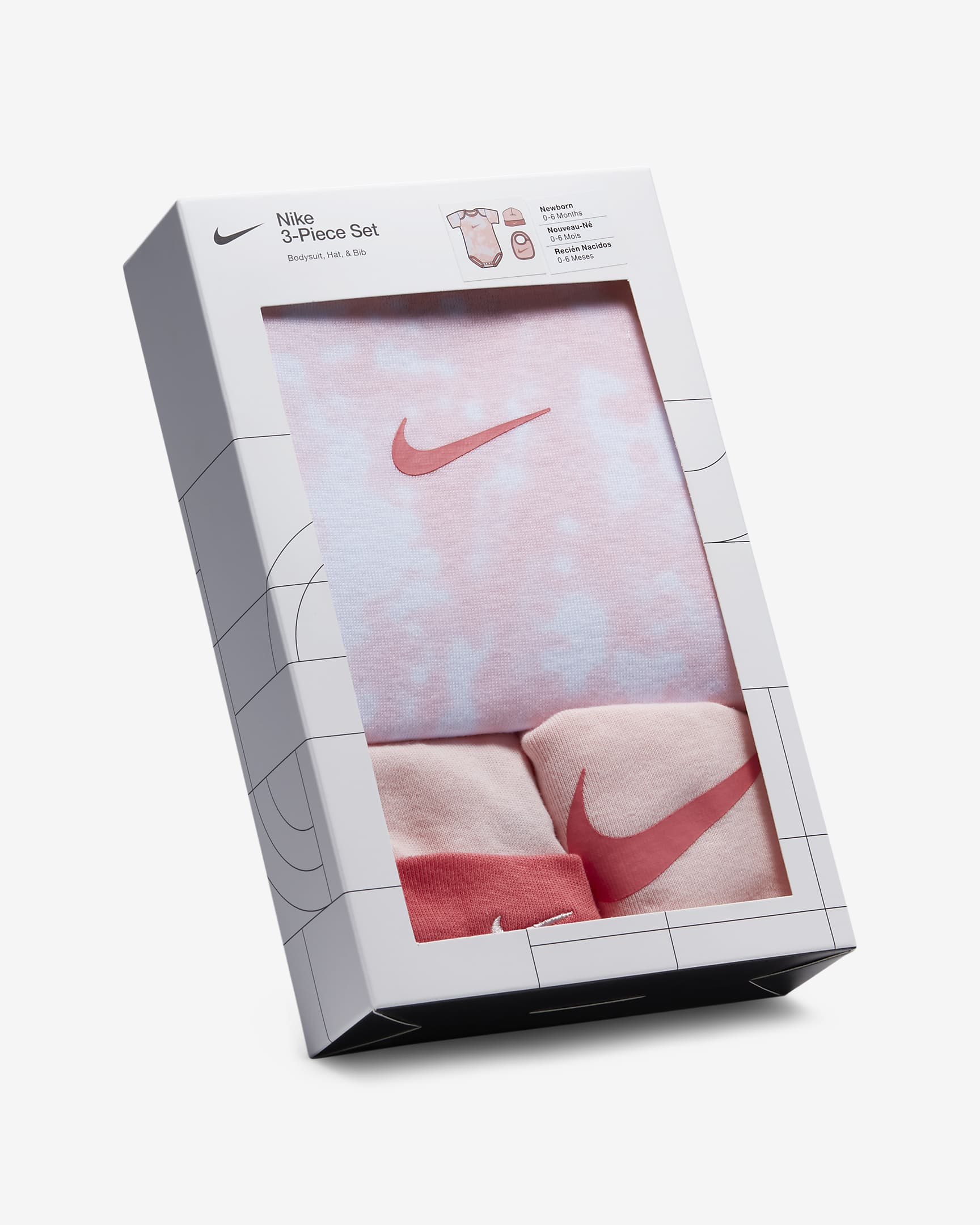 Nike Cloud Dye 3-Piece Box Set Baby 3-Piece Box Set - Pink Bloom