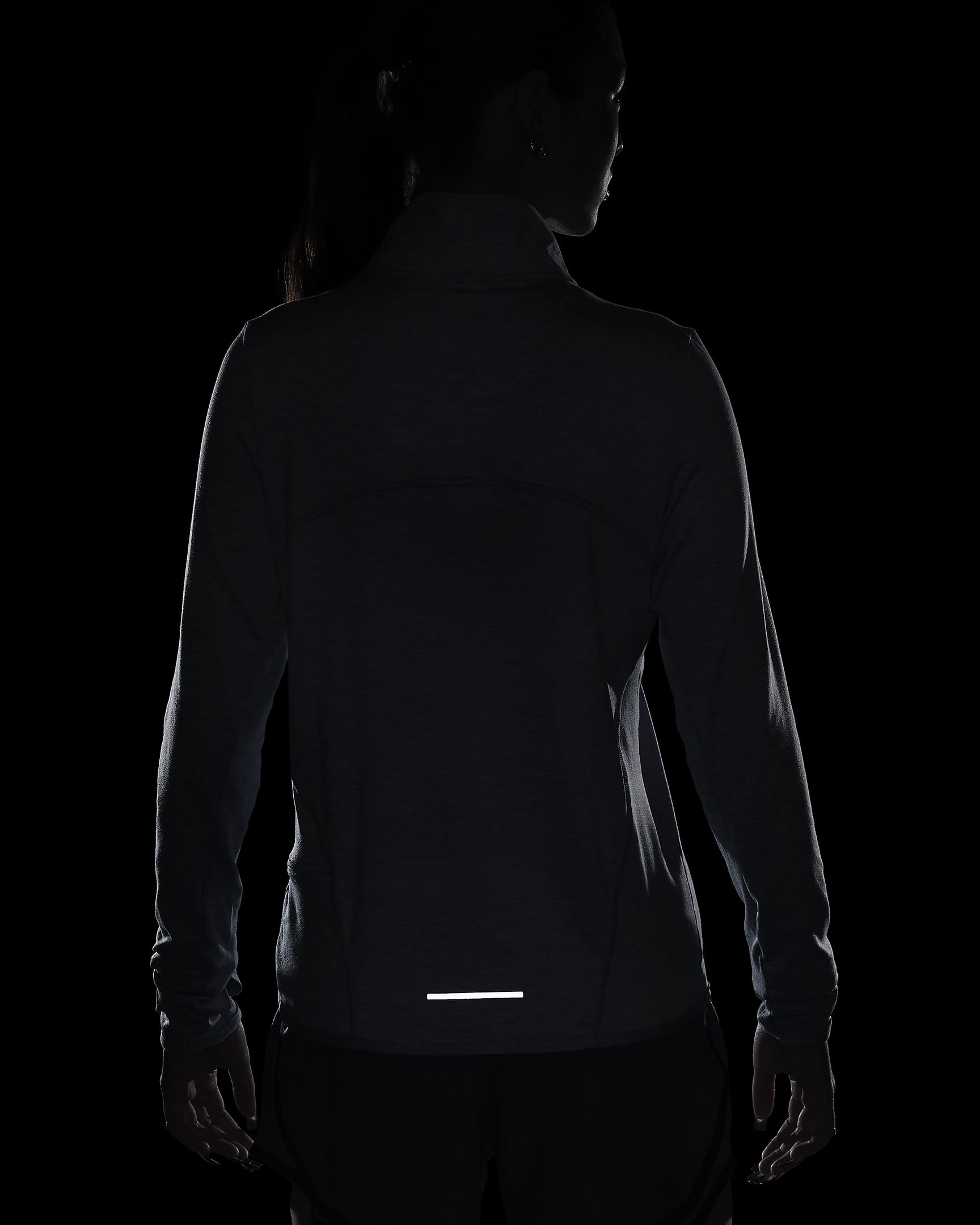 Nike Dri-FIT Swift Element UV Women's 1/4-Zip Running Top - Light Armory Blue/Ashen Slate/Heather