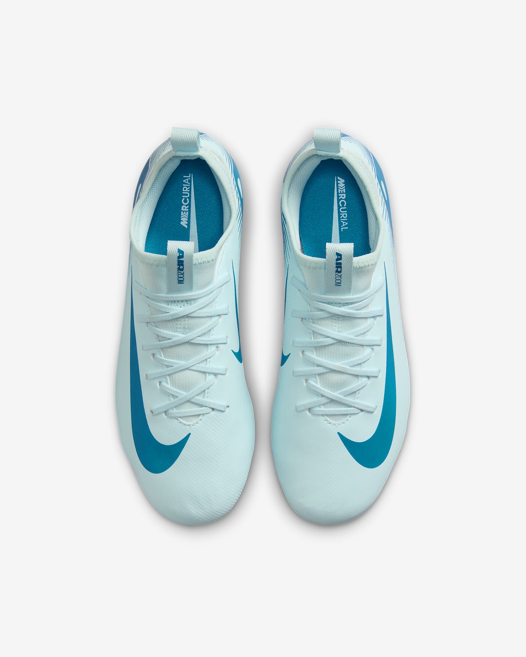 Nike Jr. Mercurial Vapor 16 Academy 小/大童 MG 低筒足球釘鞋 - Glacier Blue/Blue Orbit