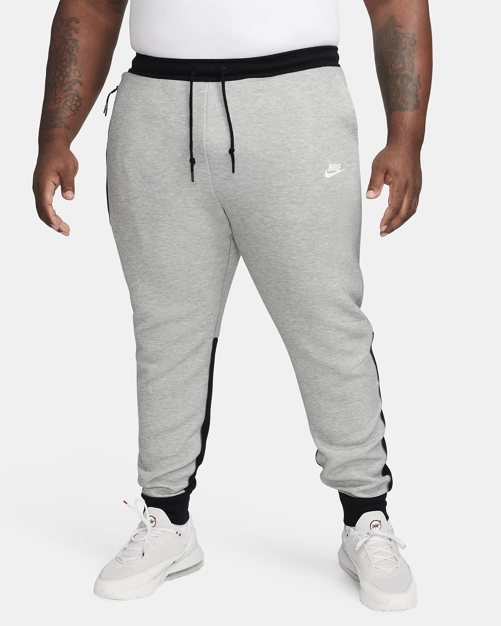 Pantalon de jogging Nike Sportswear Tech Fleece pour homme - Dark Grey Heather/Noir/Blanc