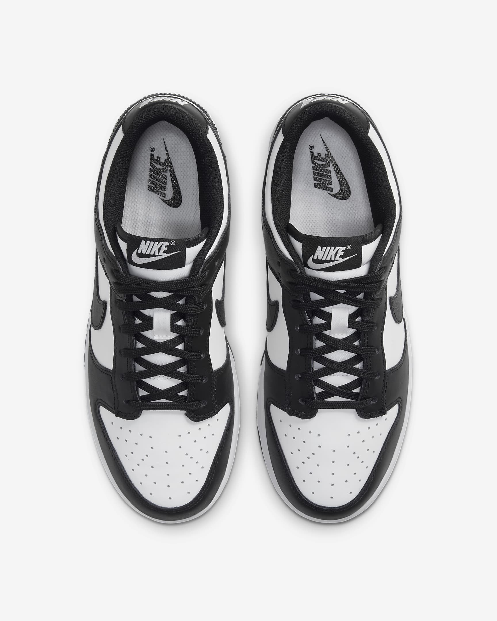 Nike Dunk Low Women's Shoes - White/White/Black