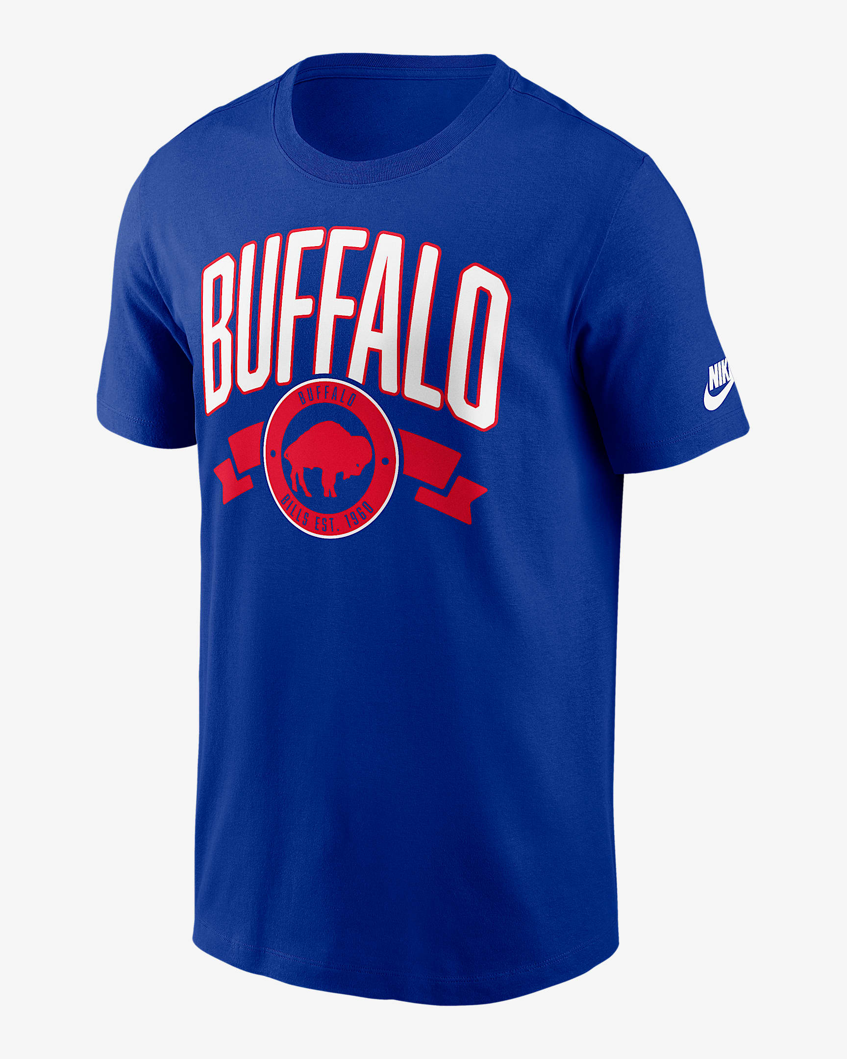 Playera Nike de la NFL para hombre Buffalo Bills Rewind Front And Back Hit Essential - Royal