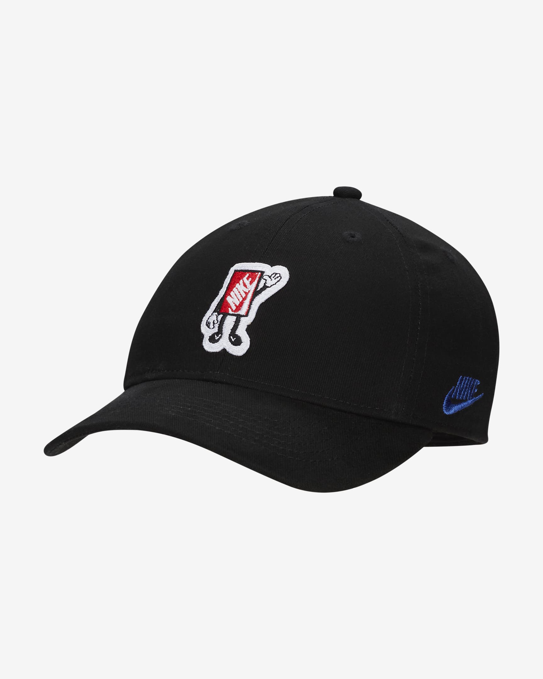 Gorra de visera curva para niños talla pequeña Nike Boxy - Negro