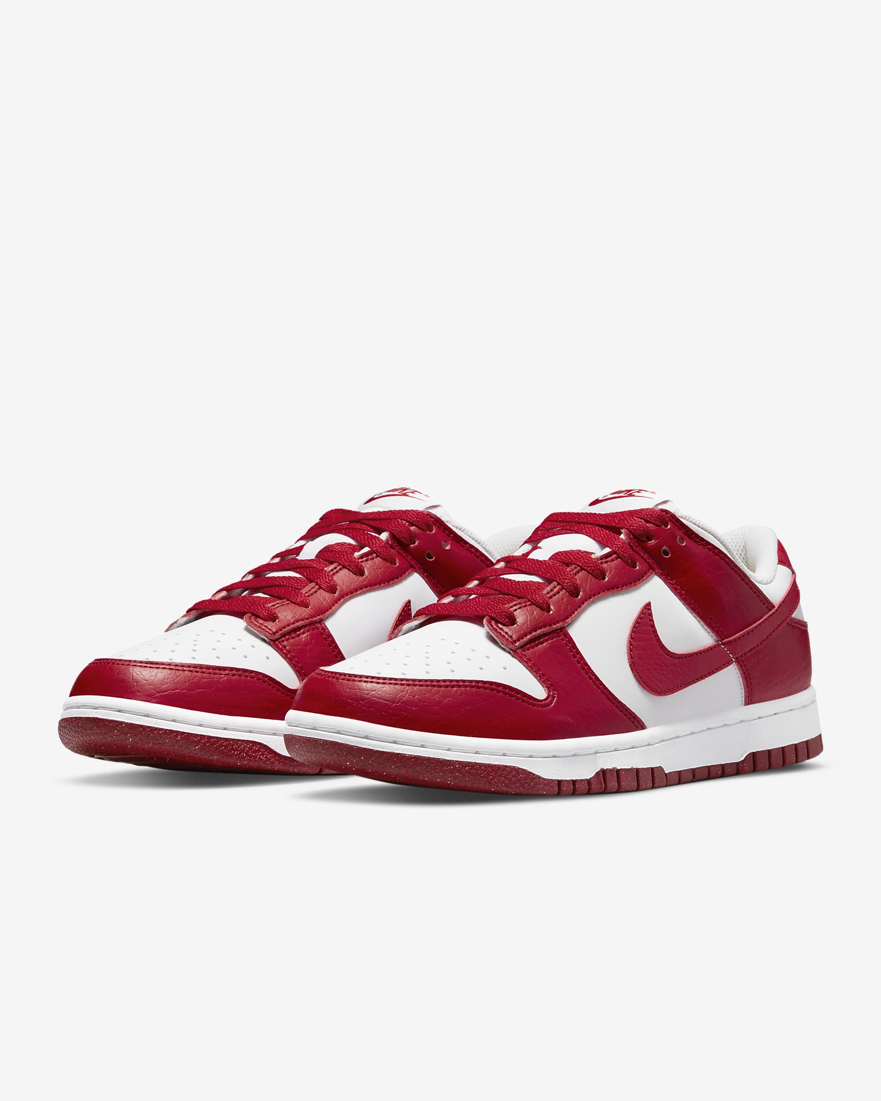 Nike Dunk Low Next Nature-sko til kvinder - hvid/Gym Red