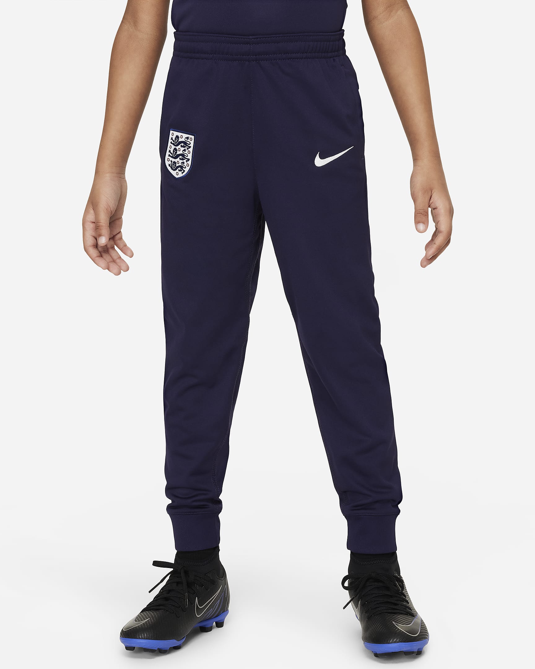 England Strike Younger Kids' Nike Dri-FIT Football Knit Tracksuit - Purple Ink/Rosewood/White