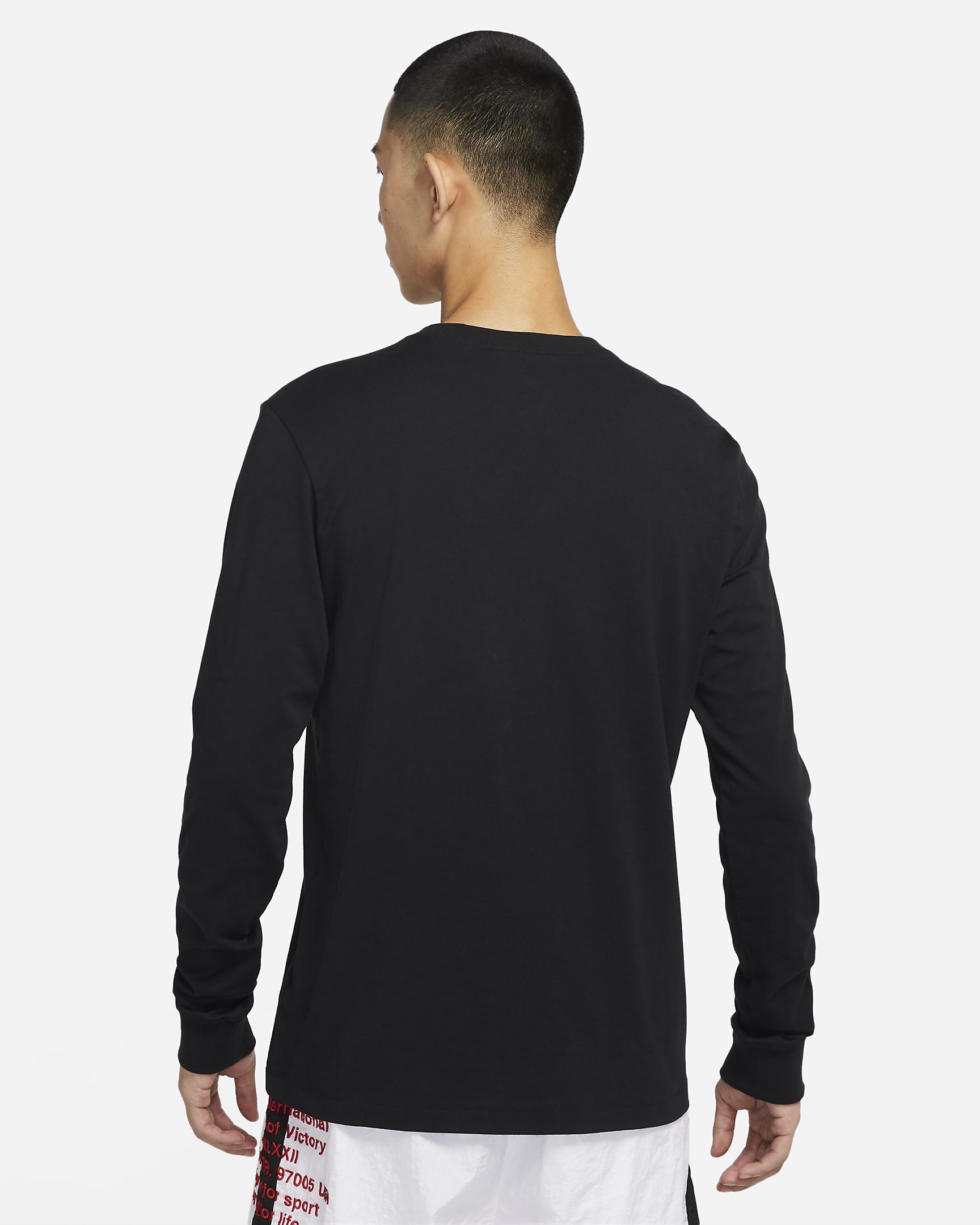 Nike Sportswear Men's Long-Sleeve T-Shirt - Black