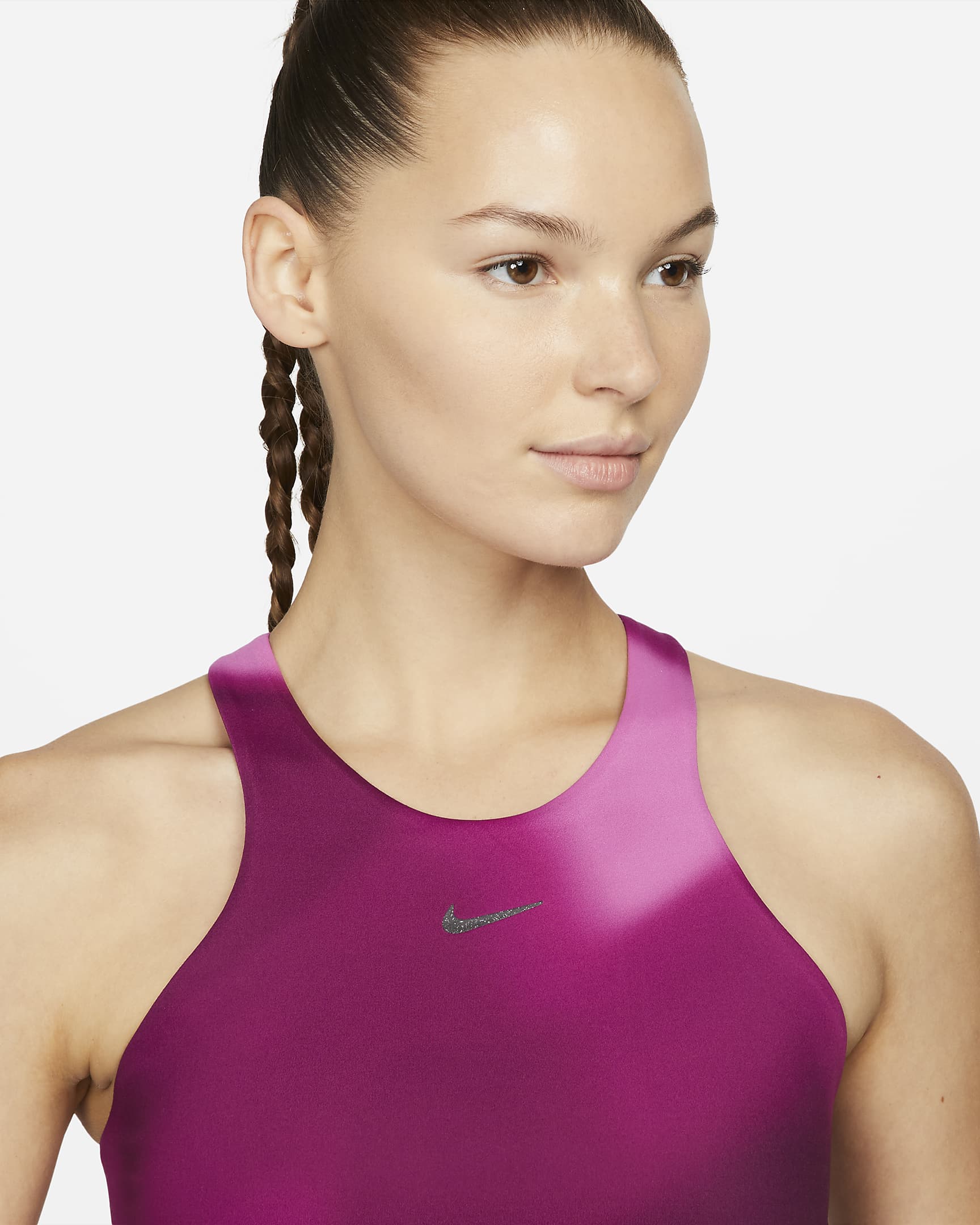 Nike Yoga Swoosh Women's Medium-Support Lightly Lined Gradient-Dye ...