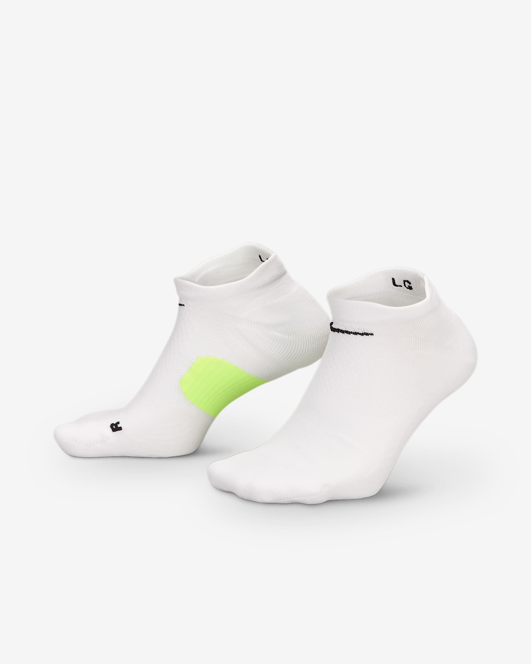 No-show-strumpor Nike Midweight Running (1 par) - Svart/Smoke Grey/Vit