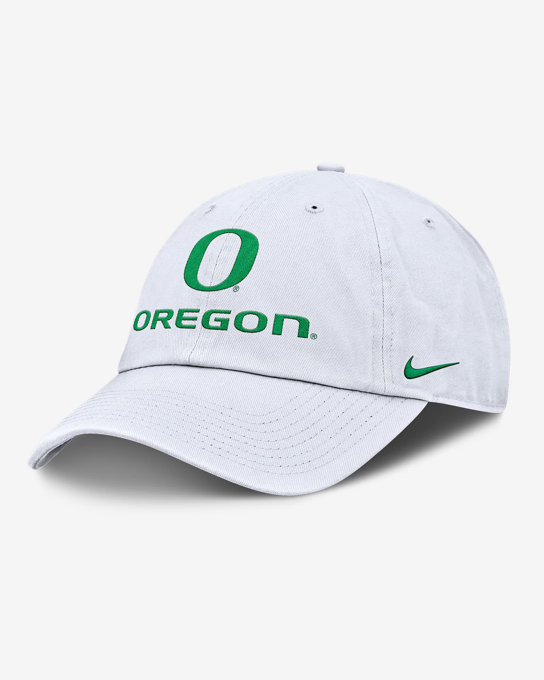 Oregon Sideline Club Gameday Men's Nike College Adjustable Hat - White