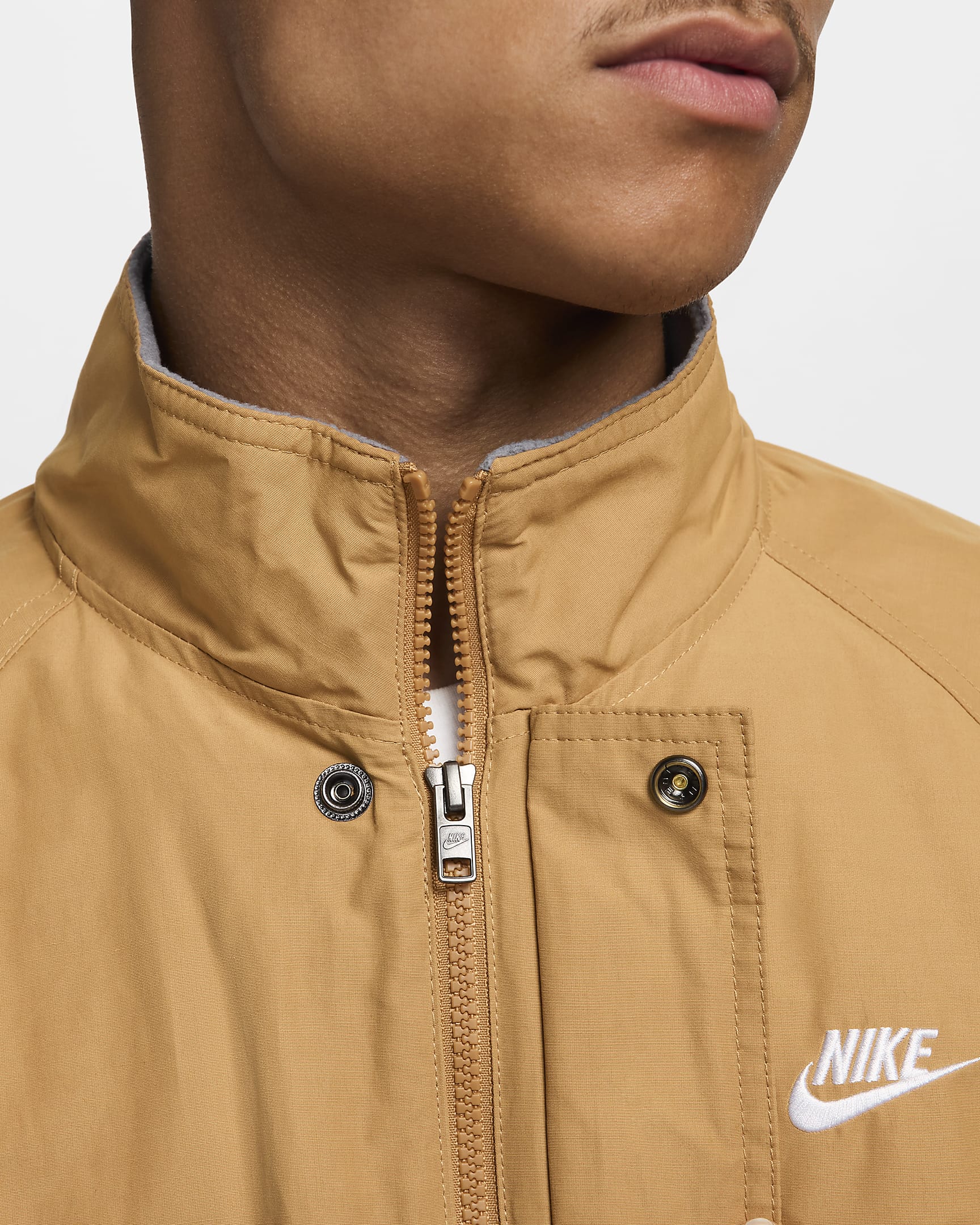 Chamarra para hombre Nike Club Futura - Lino/Blanco