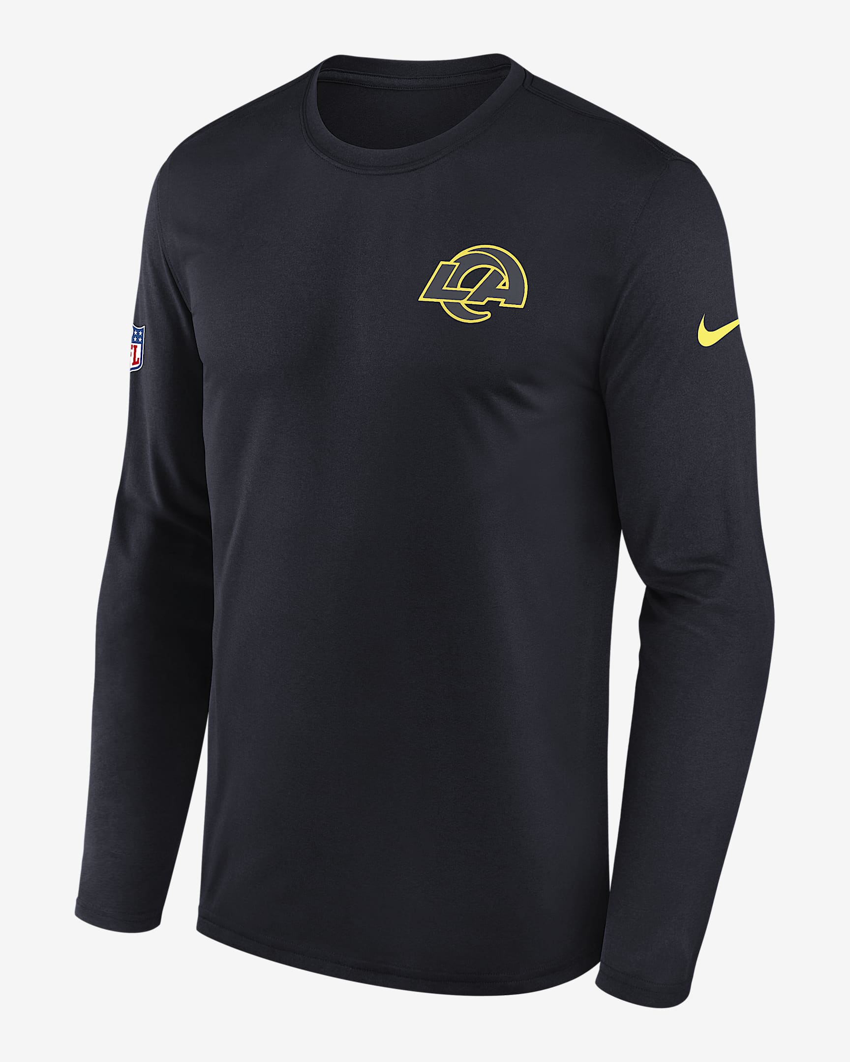 Playera Nike Dri-FIT de la NFL para hombre Los Angeles Rams Rivalries Collection Sideline Legend Small Logo - Azul marino