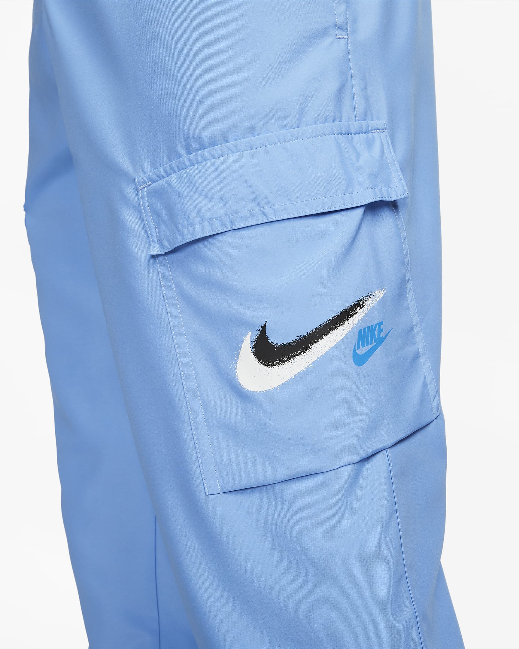 Nike Sportswear Men's Woven Cargo Trousers - University Blue