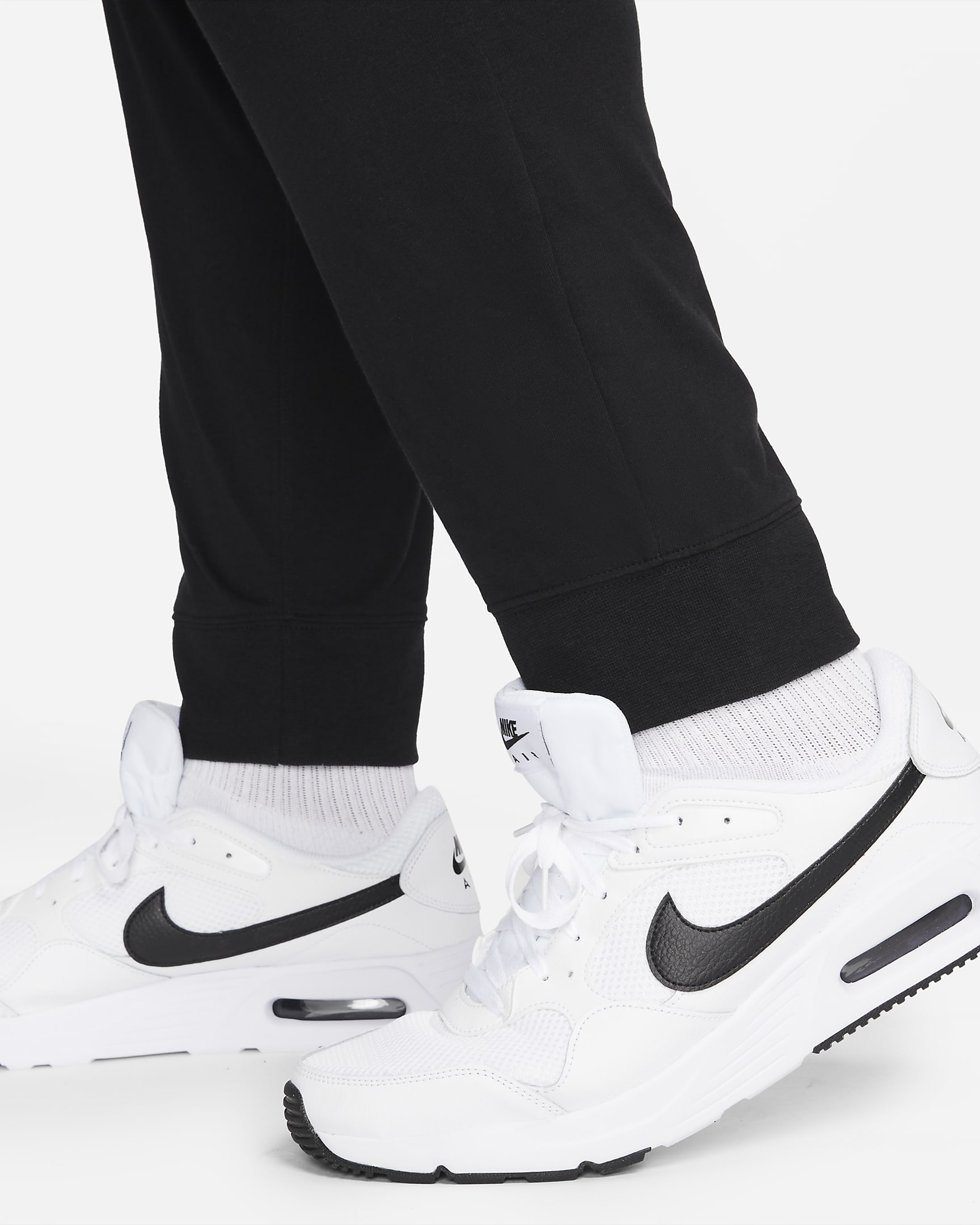 Nike Sportswear Club Men's Jersey Joggers - Black/White