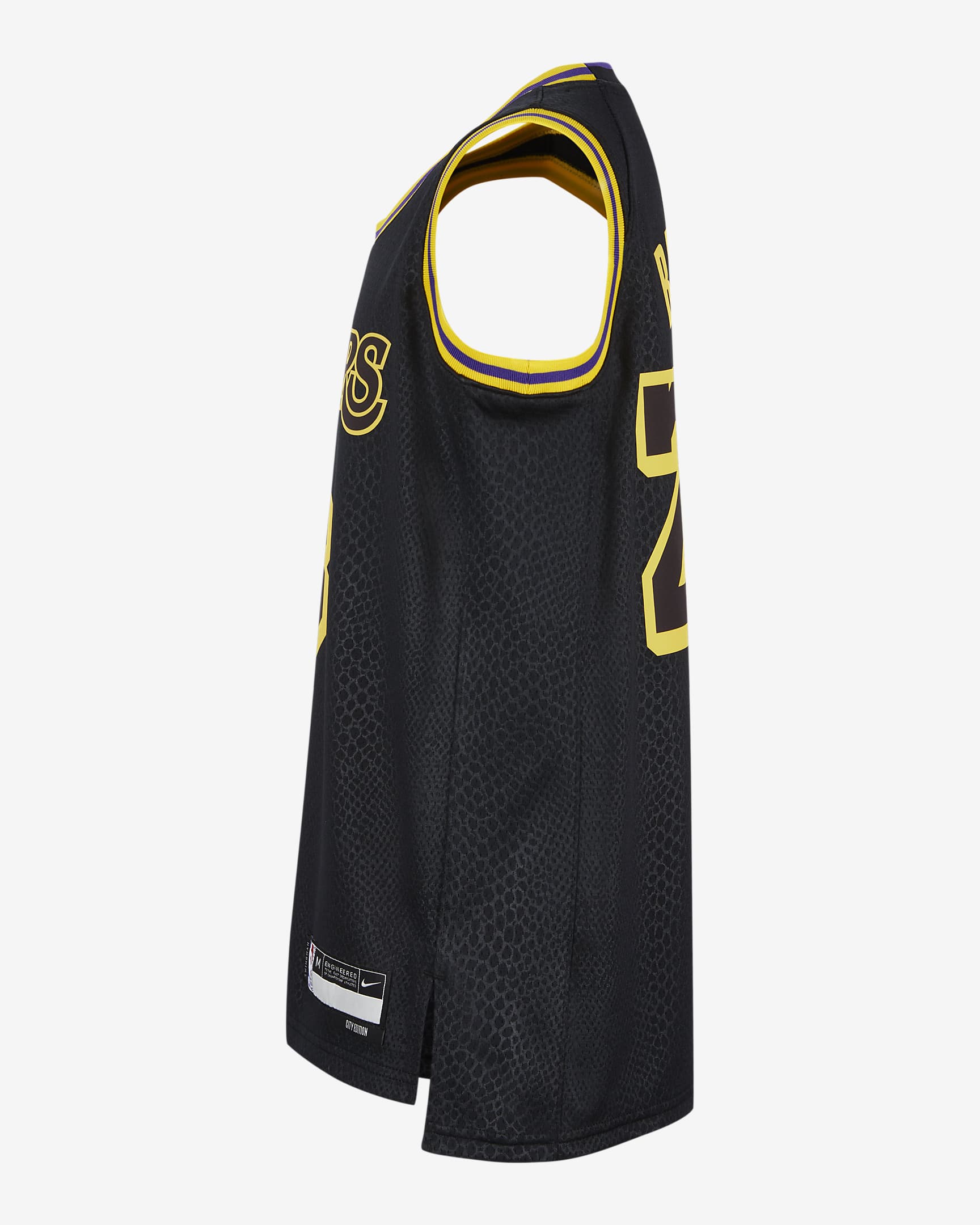 Camisola Swingman Nike Dri-FIT Kobe Bryant Los Angeles Lakers City Edition Júnior - Preto