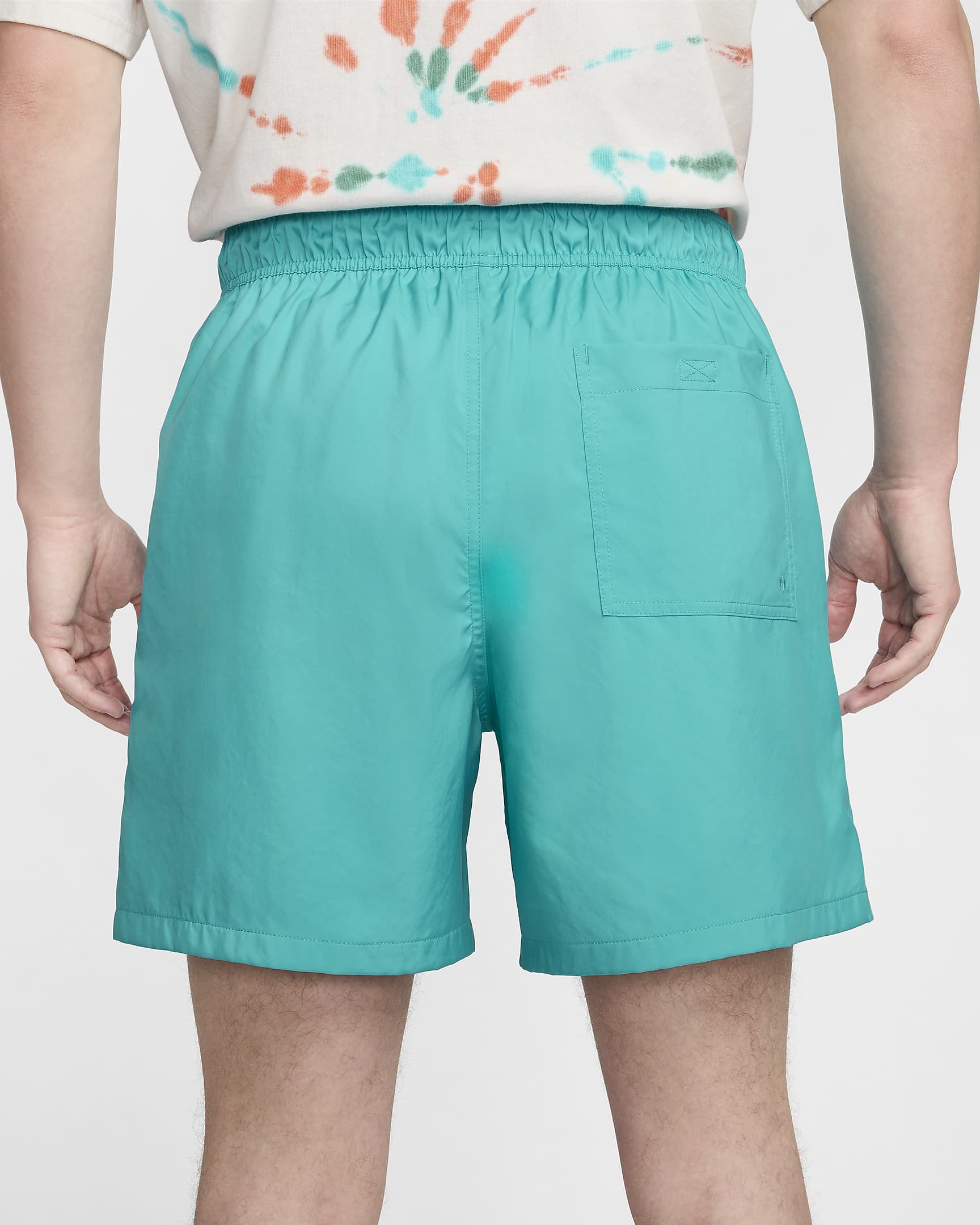 Shorts Flow in tessuto Nike Club – Uomo - Dusty Cactus/Bianco