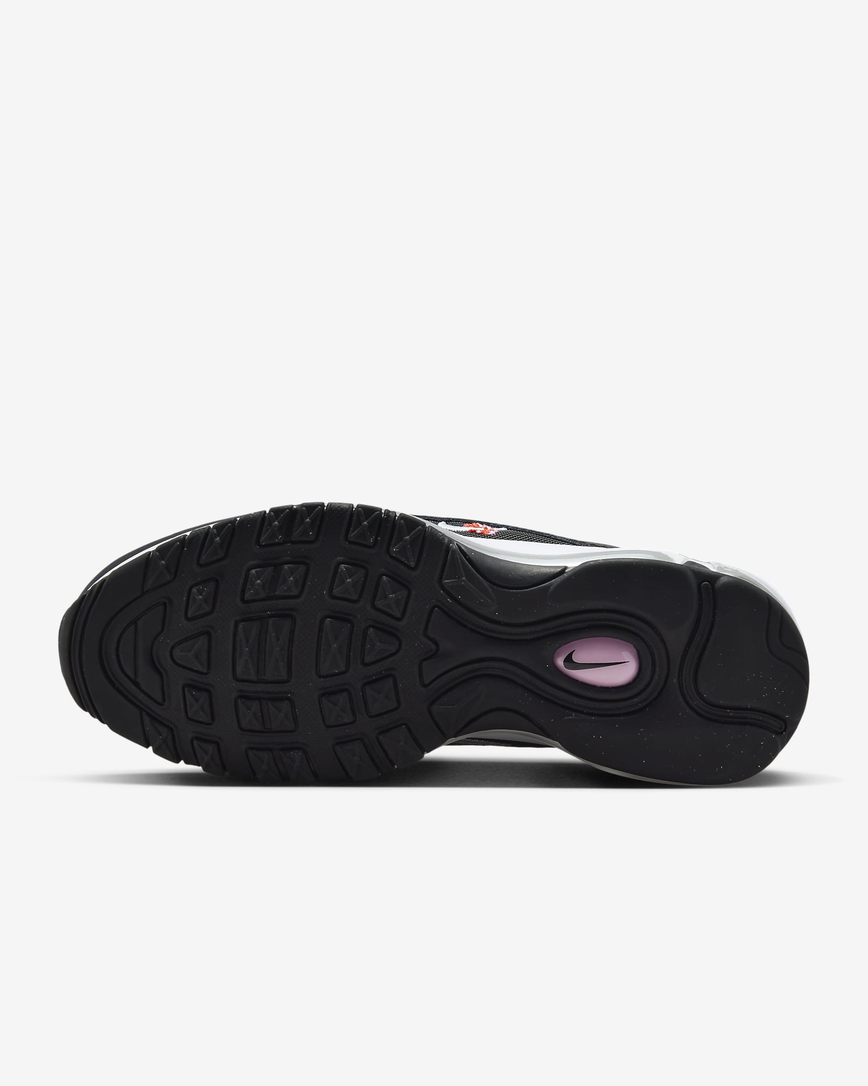 Nike Air Max 97 Older Kids' Shoes - Black/Pink Rise/Picante Red/White