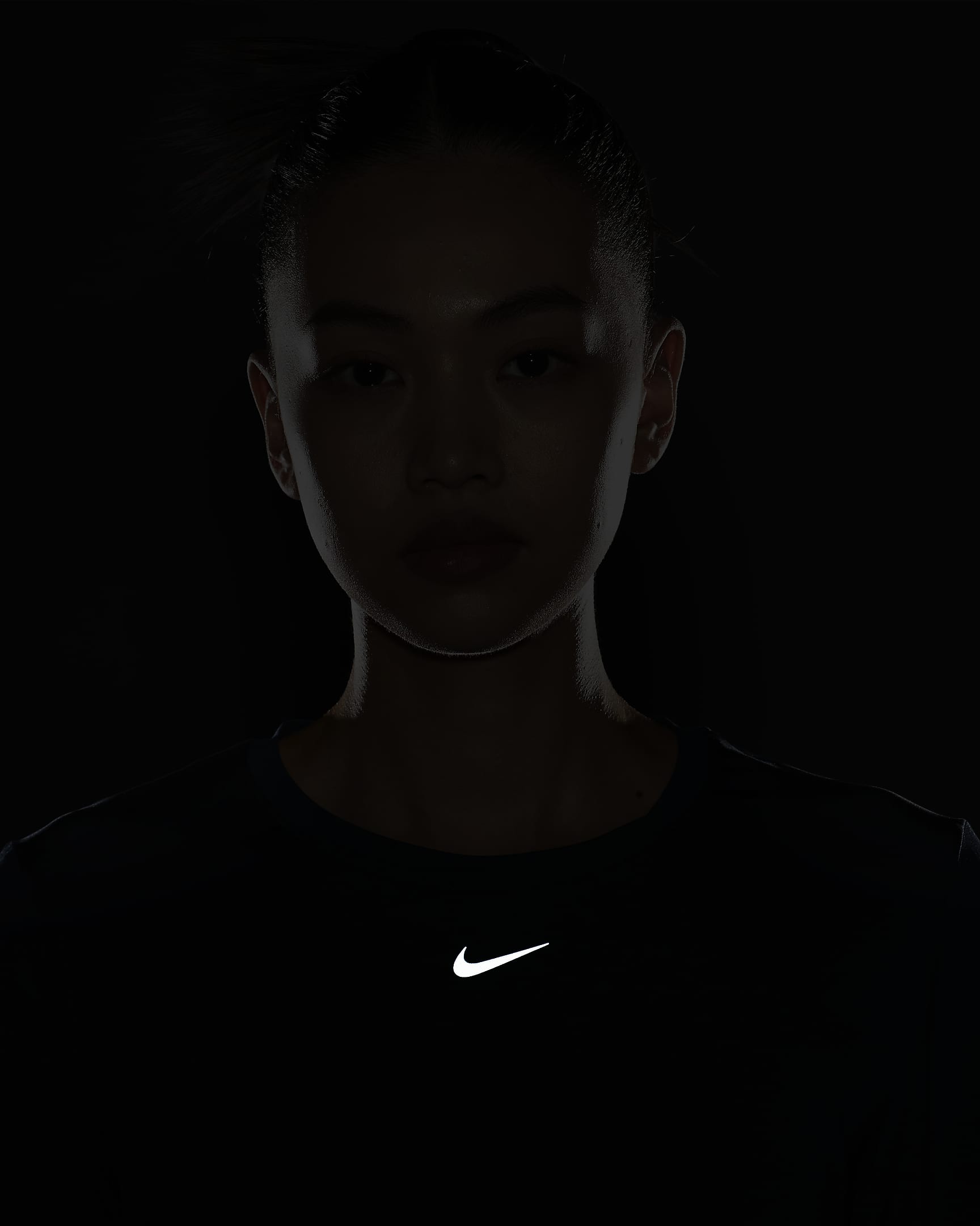 Nike One Classic 女款 Dri-FIT 長袖上衣 - Armory Navy/黑色