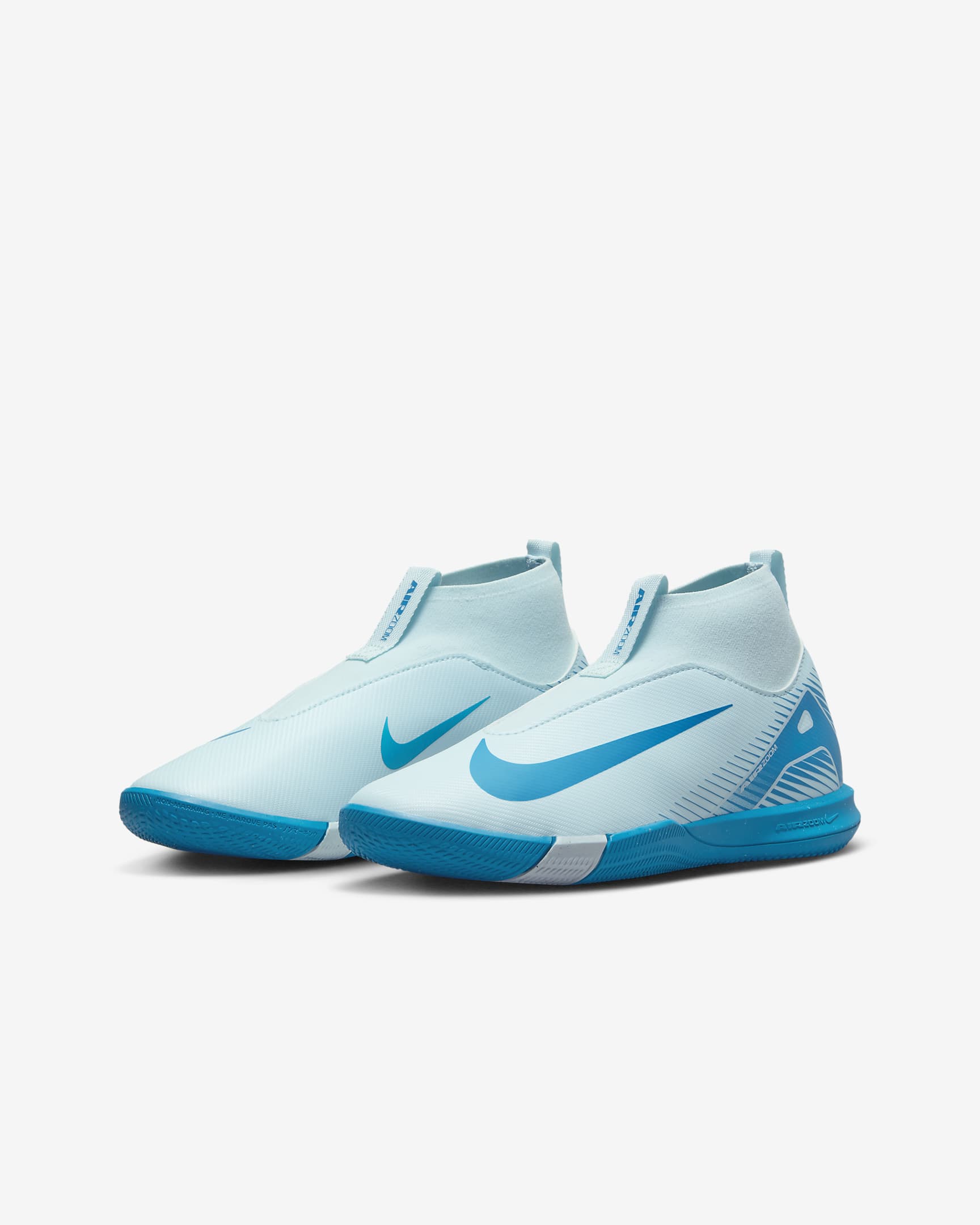 Nike Jr. Mercurial Superfly 10 Academy Little/Big Kids' IC High-Top Soccer Shoes - Glacier Blue/Blue Orbit