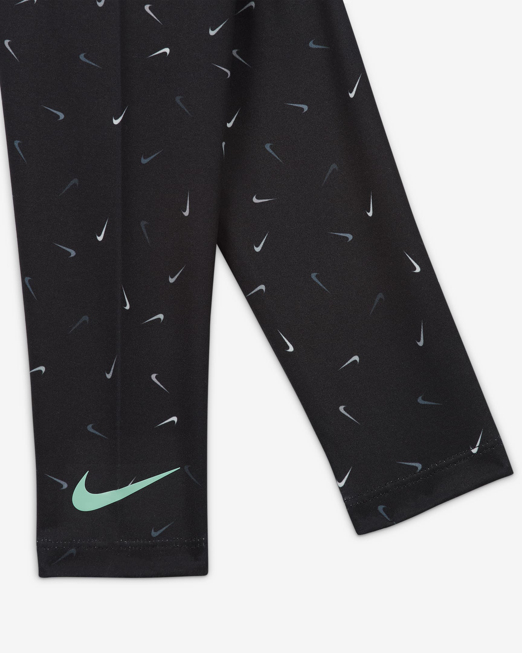 Nike Graphic Tee and Printed Leggings Set Baby 2-Piece Set - Black