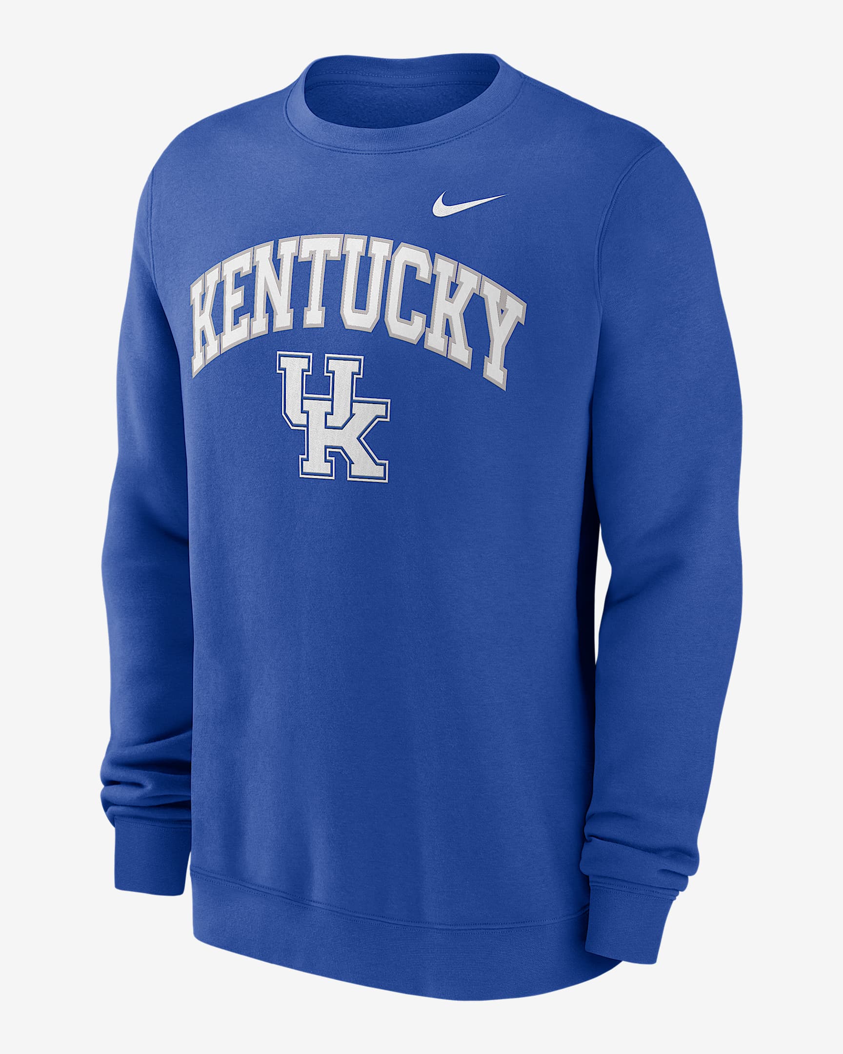Kentucky Arch Men's Nike College Pullover Crew - Royal