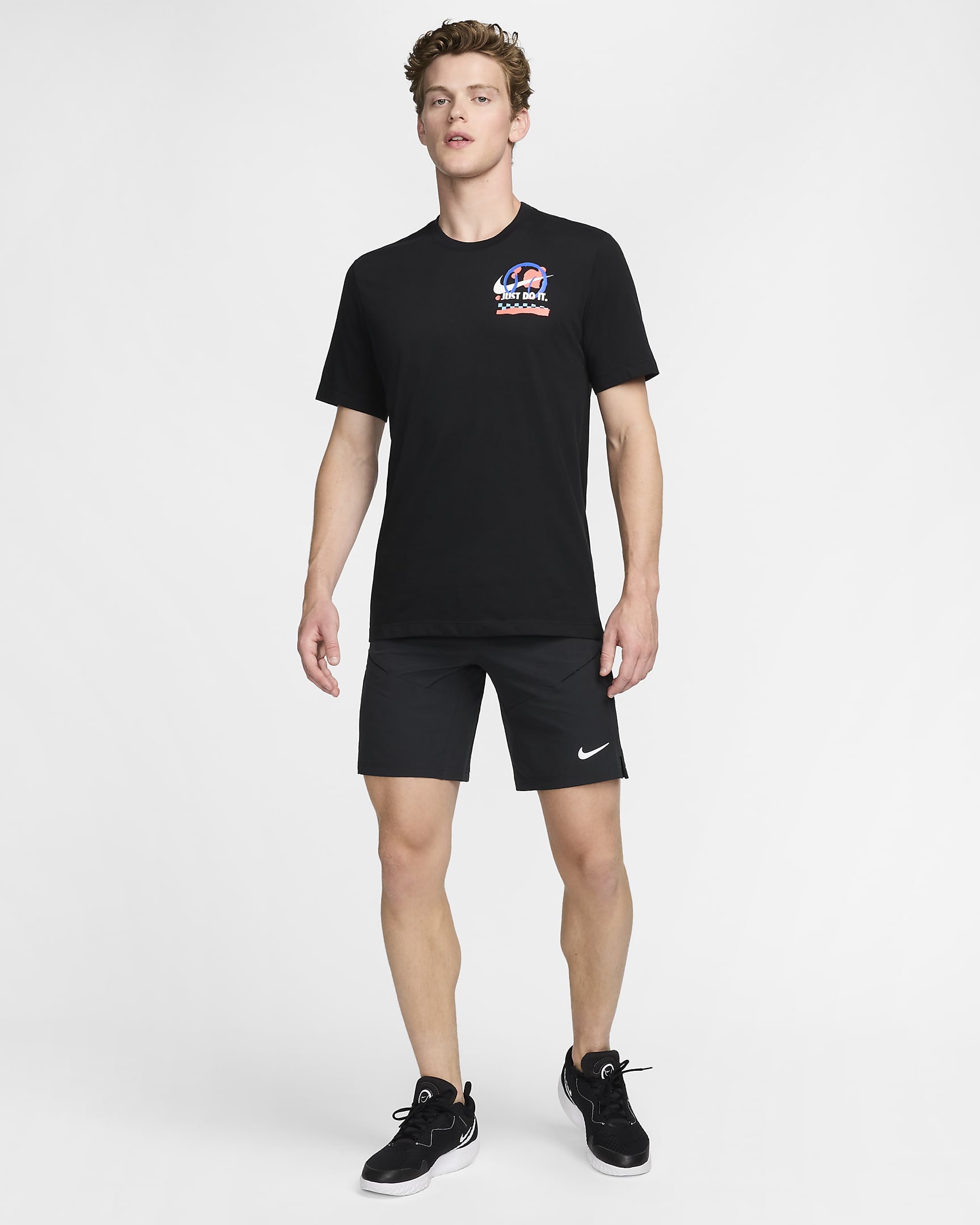 T-shirt da tennis Dri-FIT NikeCourt – Uomo - Nero