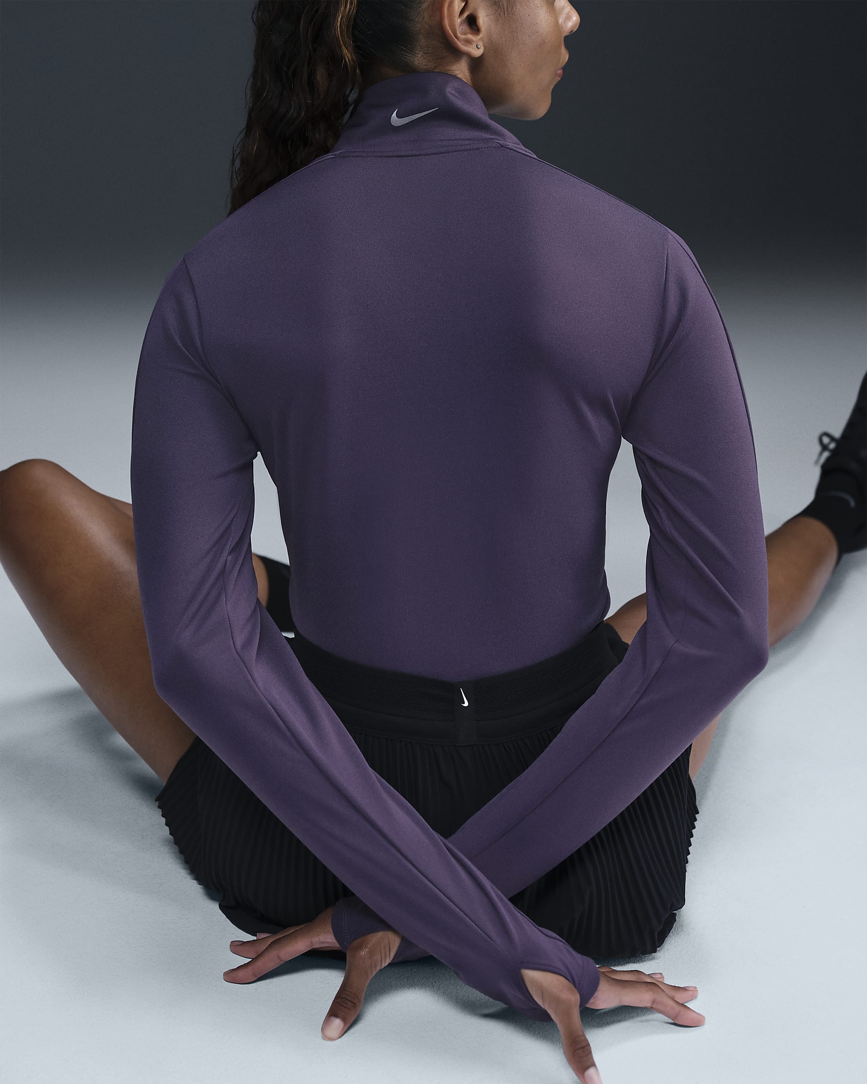 Haut de running à 1/4 de zip Dri-FIT Nike Pacer pour femme - Dark Raisin