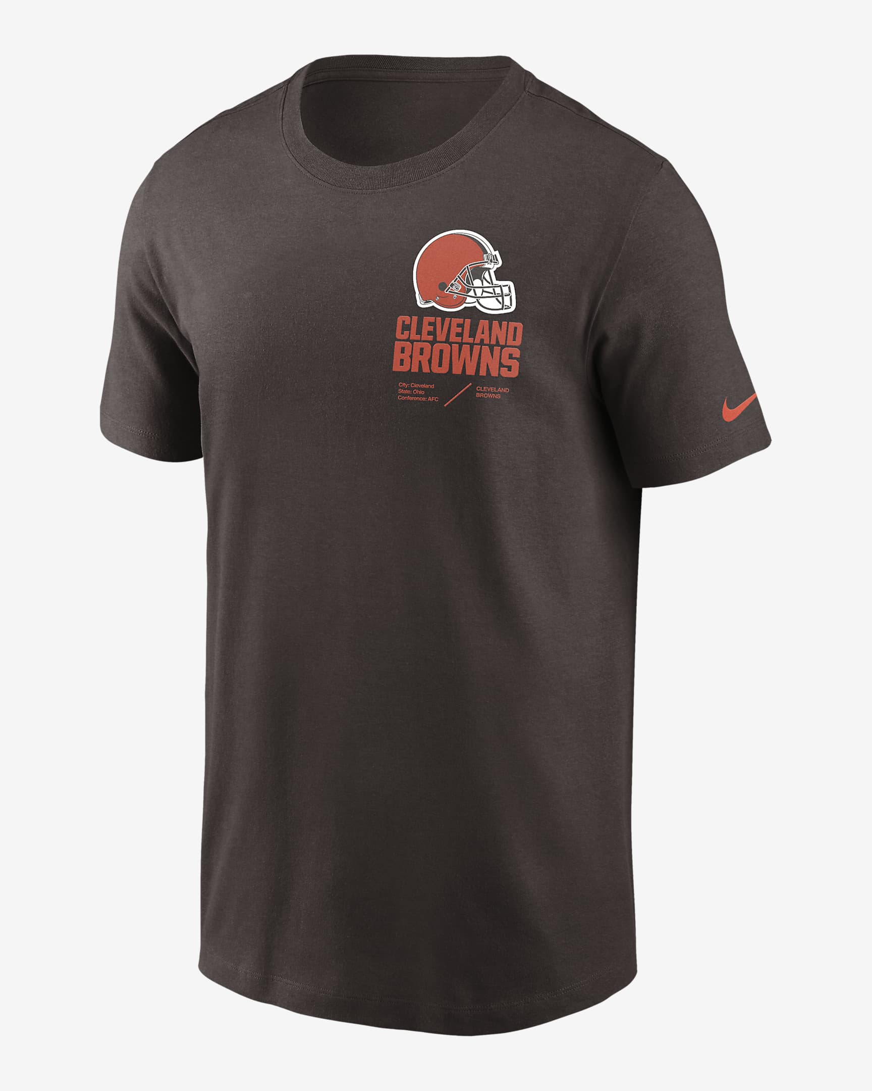 Nike Dri-FIT Lockup Team Issue (NFL Cleveland Browns) Men's T-Shirt ...