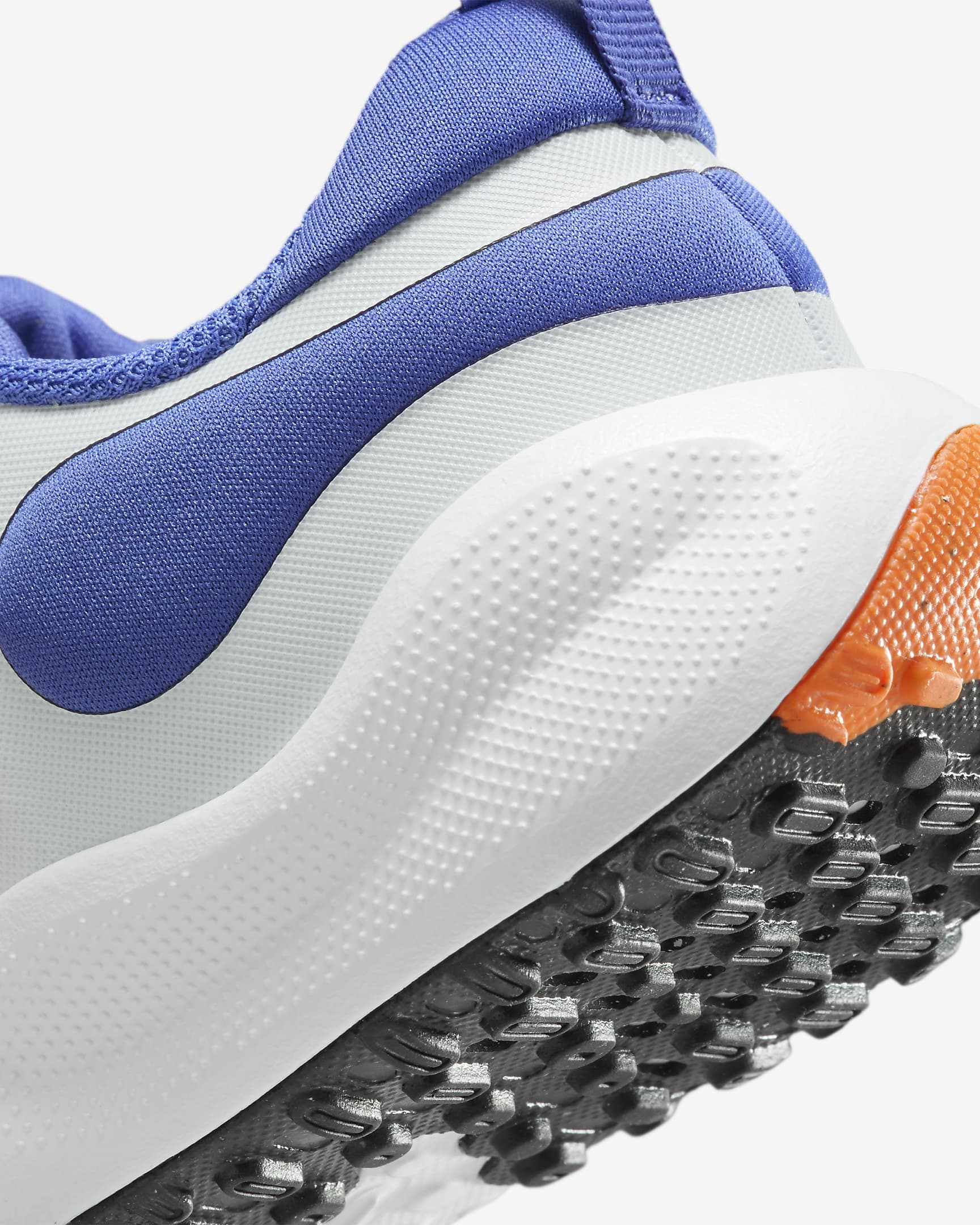 Sapatilhas Nike Revolution 7 para criança - Branco/Azul Astronomy/Laranja Total/Laranja Team