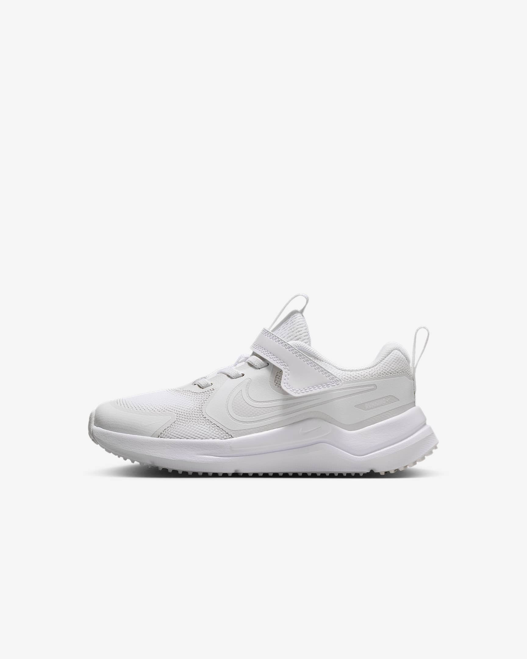 Tenis para niños de preescolar Nike Cosmic Runner - Blanco/Blanco/Tinte platino