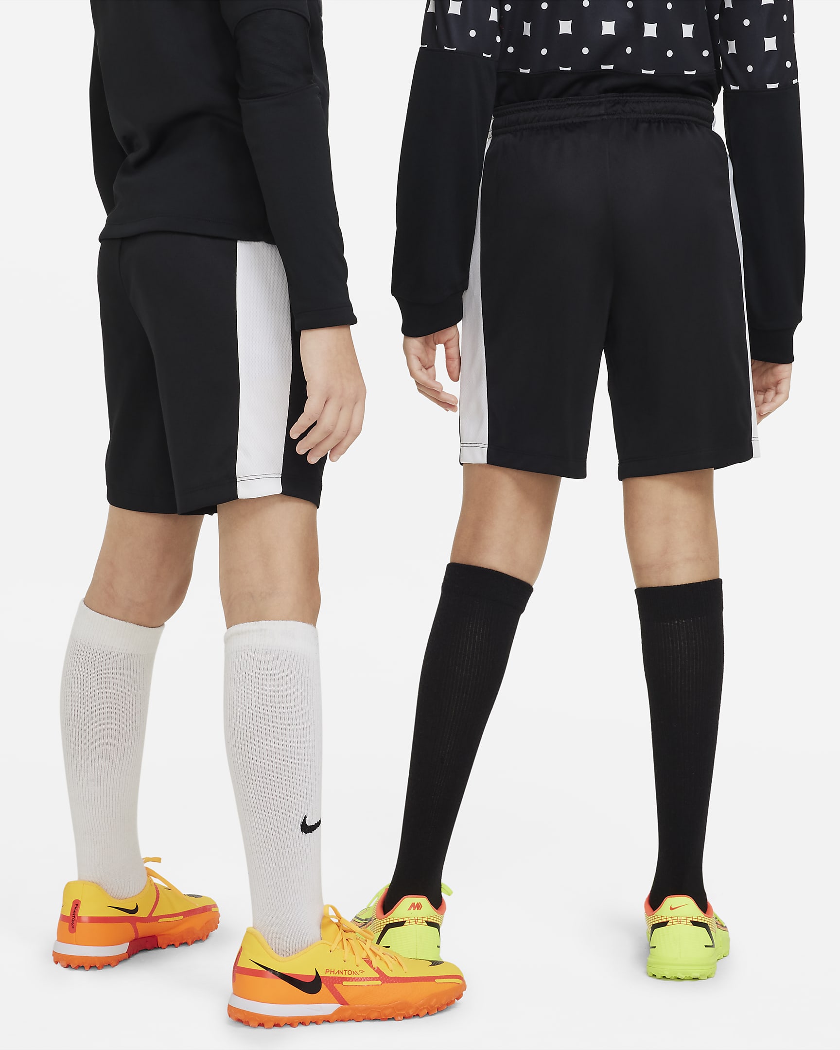 Nike Dri-FIT Academy23 Voetbalshorts voor kids - Zwart/Wit/Zwart/Wit