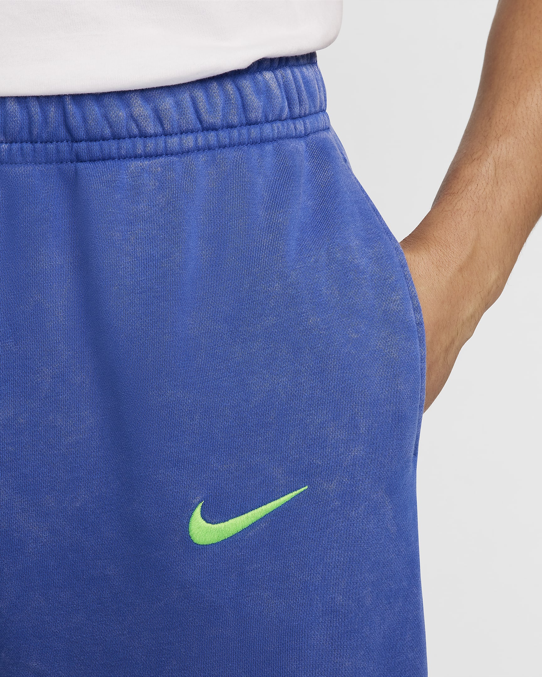 F.C. Barcelona Club Third Men's Nike Football French Terry Joggers - Hyper Royal/Lime Blast