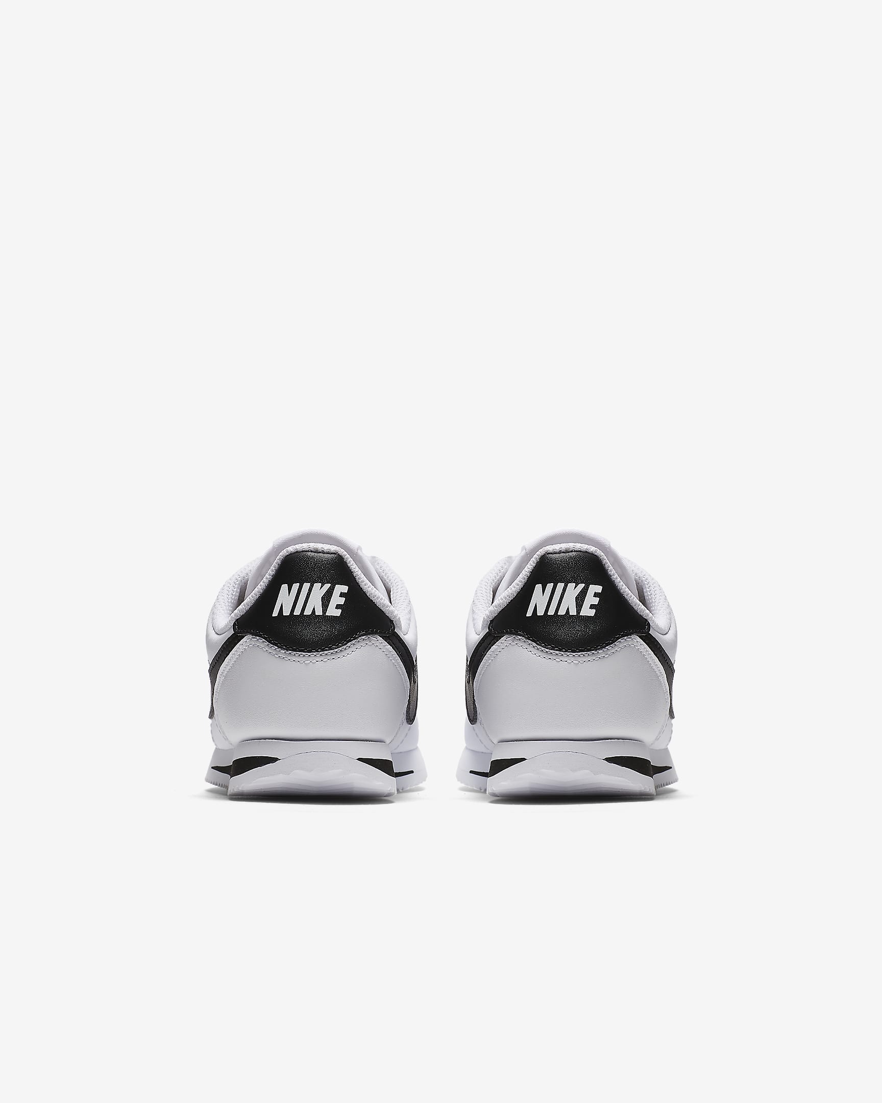 Nike Cortez Basic SL 小童鞋款 - 白色/黑色