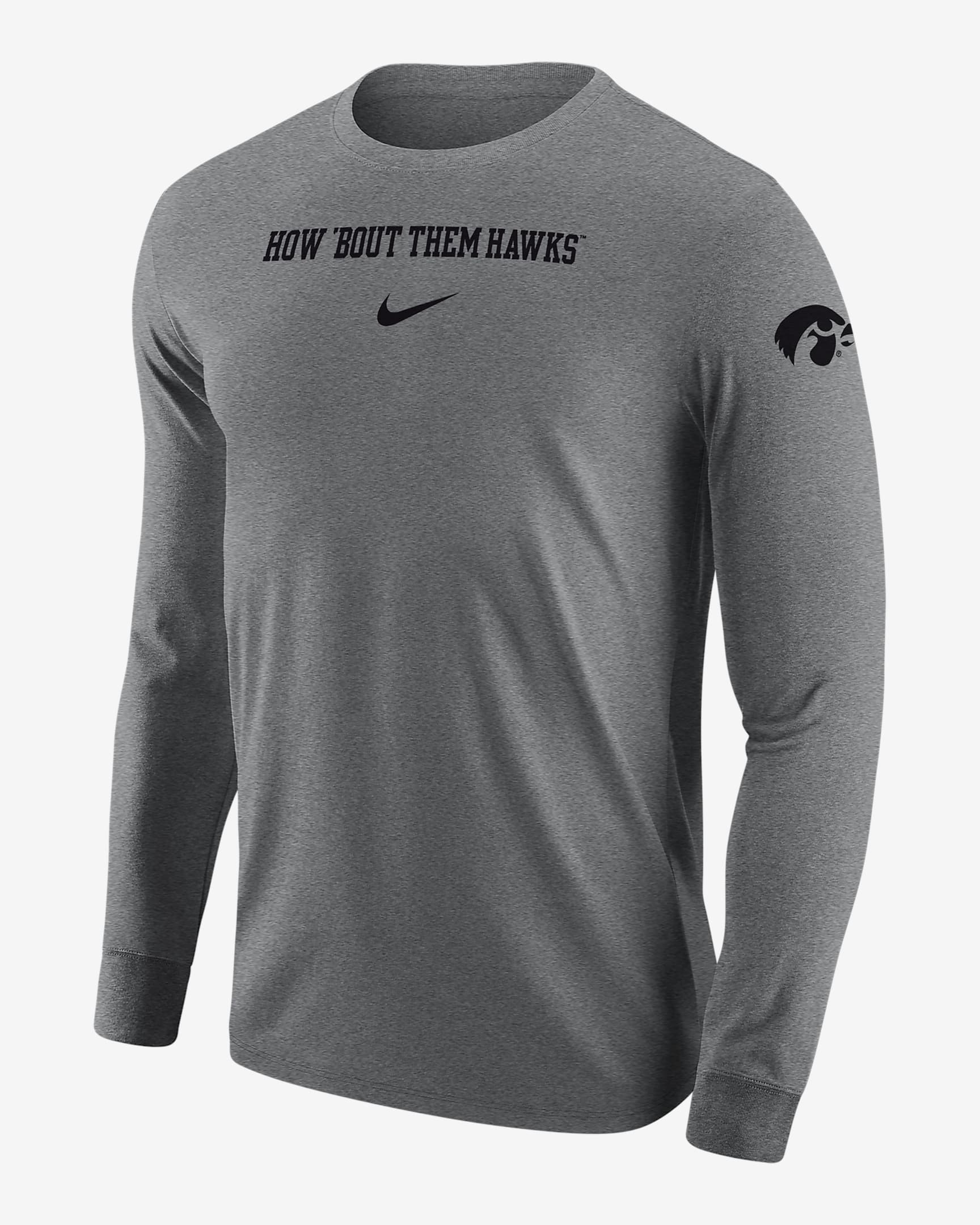 Iowa Mens Nike College Long Sleeve T Shirt 6398