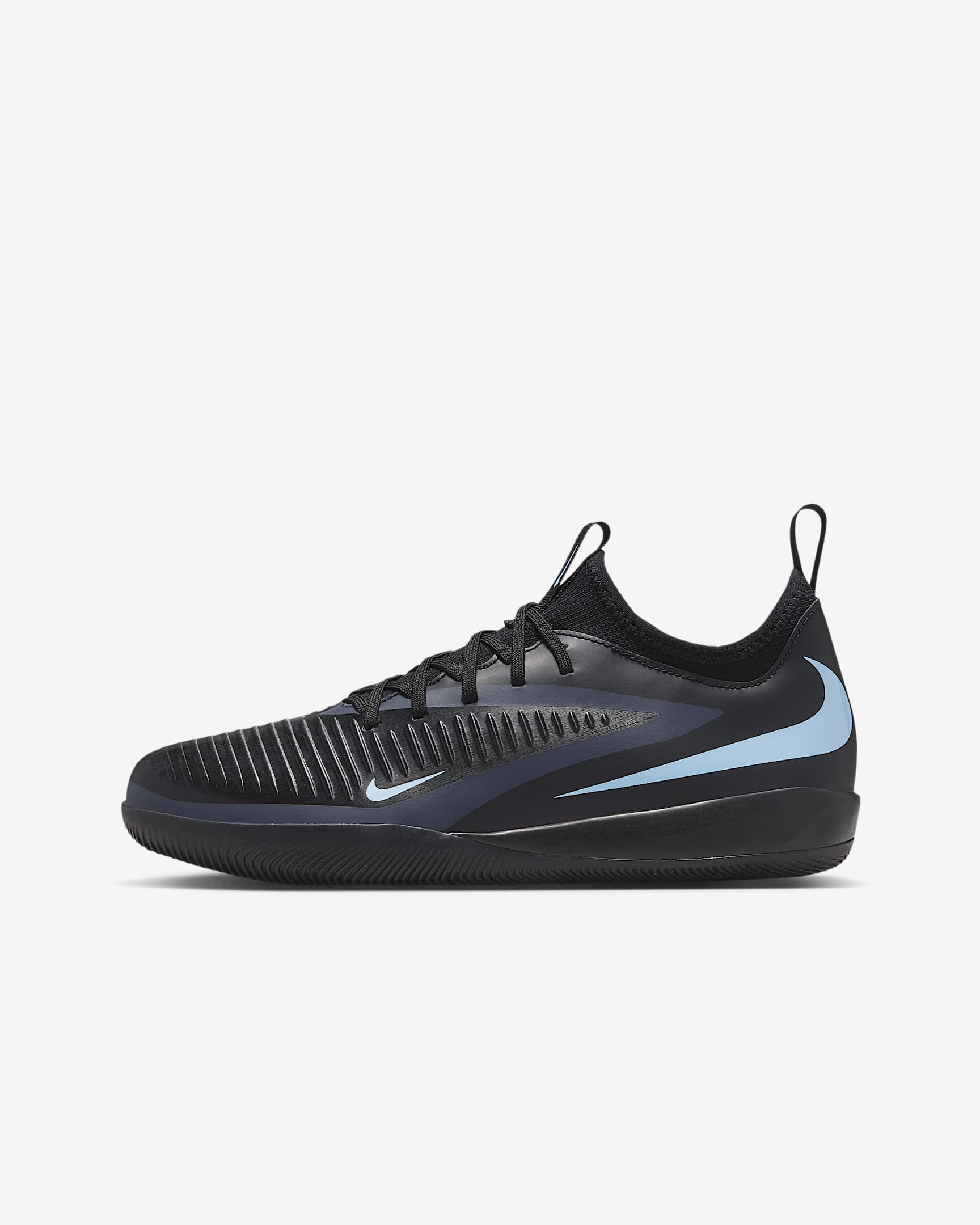 Nike Jr. Phantom 6 Low Academy Big Kids' Indoor/Court Soccer Shoes - Black/Black